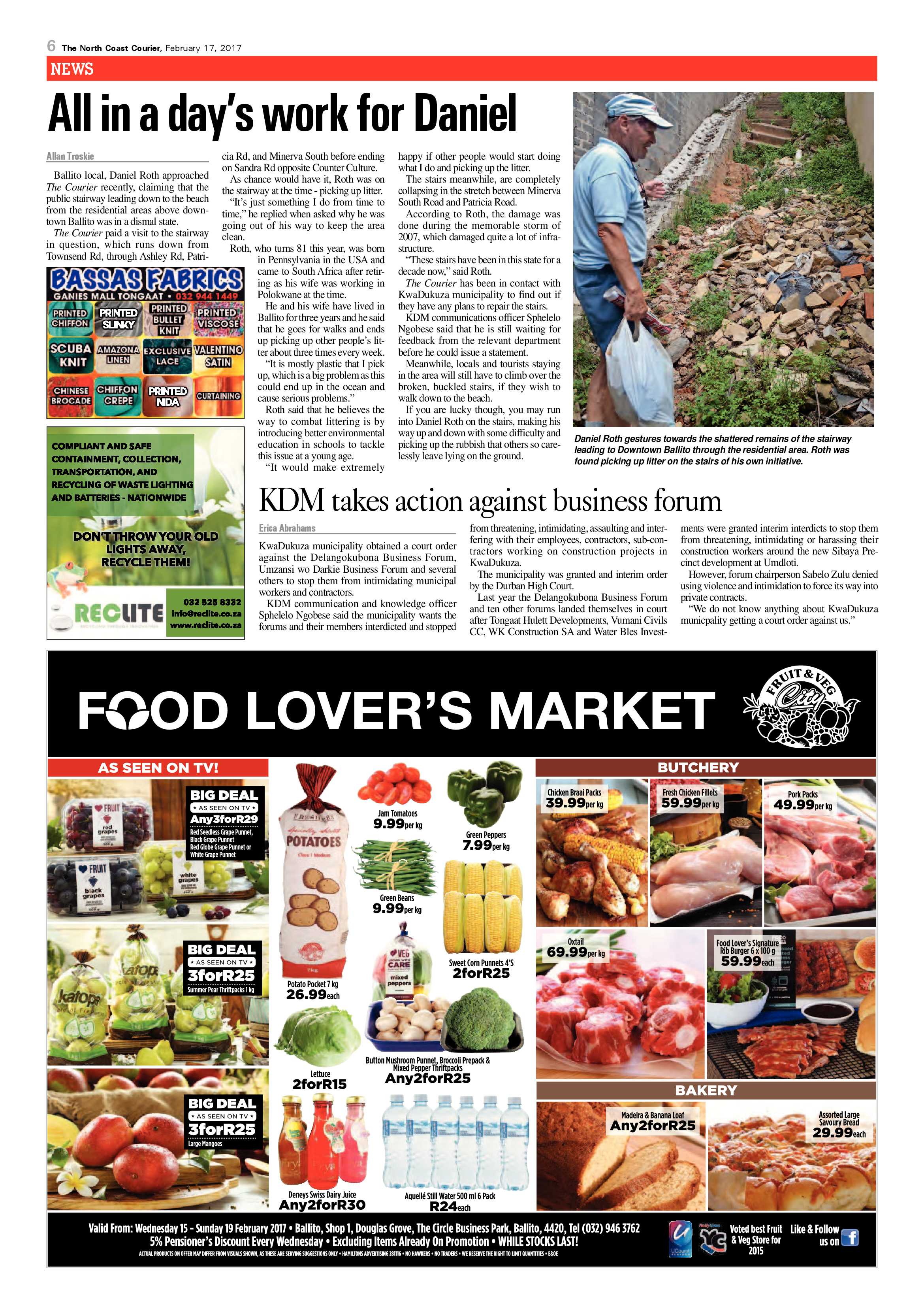 The North Coast Courier – 17 February 2017 page 6