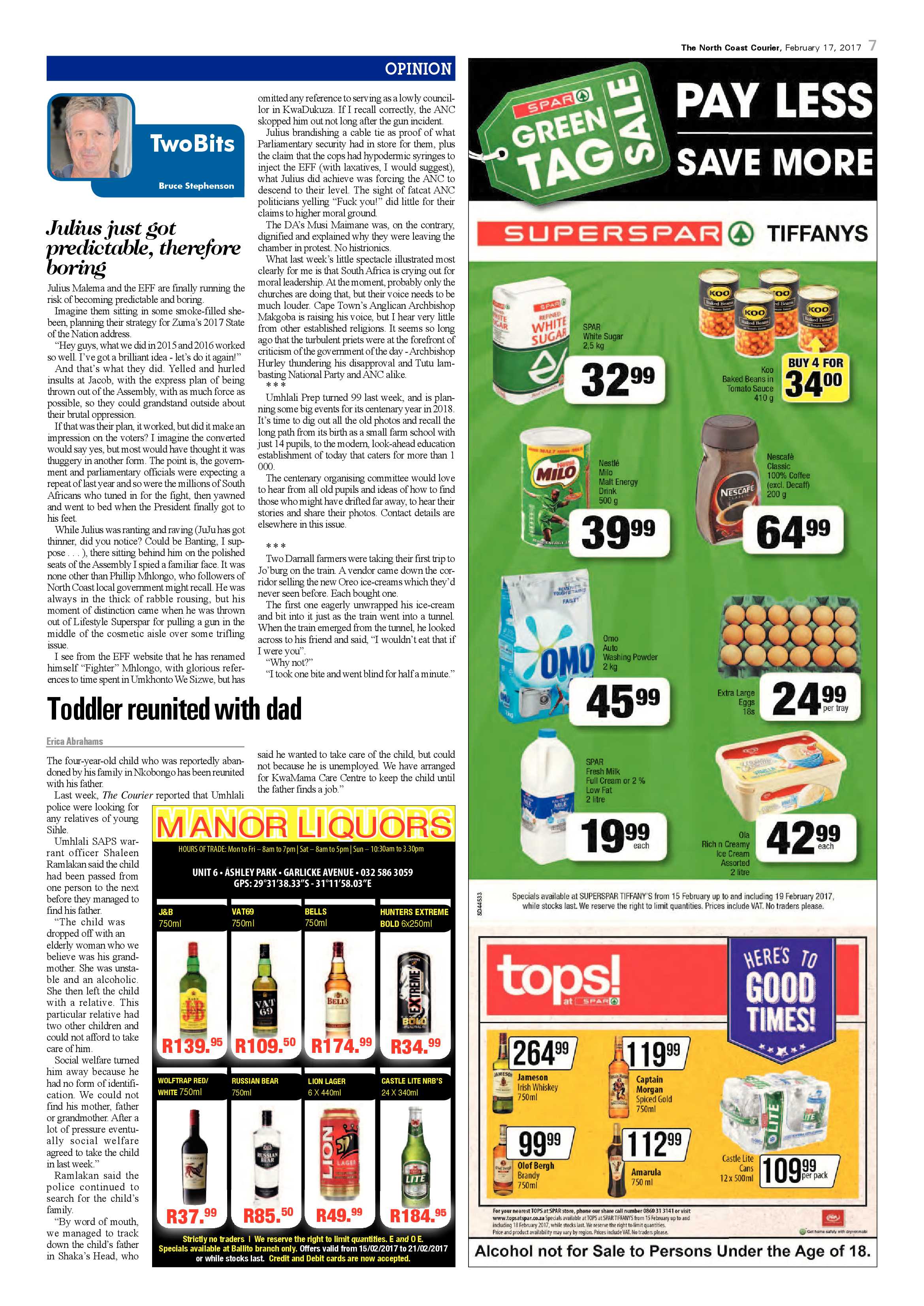 The North Coast Courier – 17 February 2017 page 7