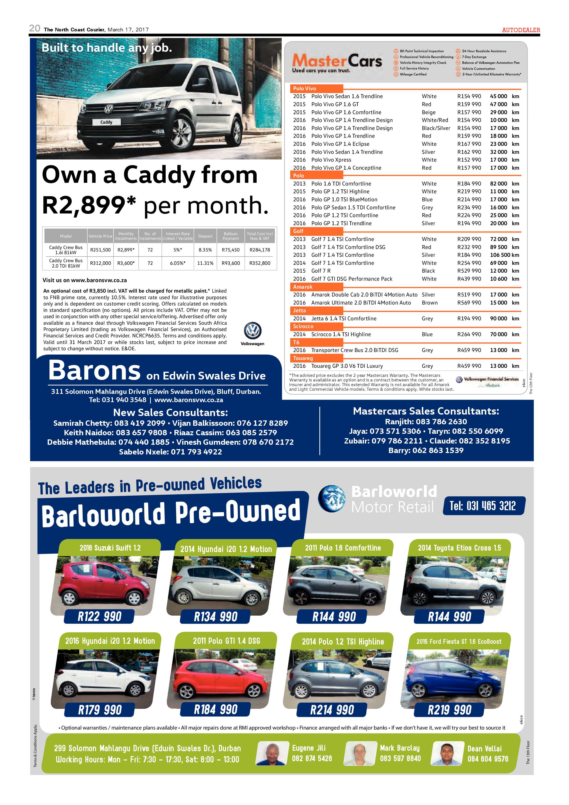 The North Coast Courier – 17 March 2017 page 20