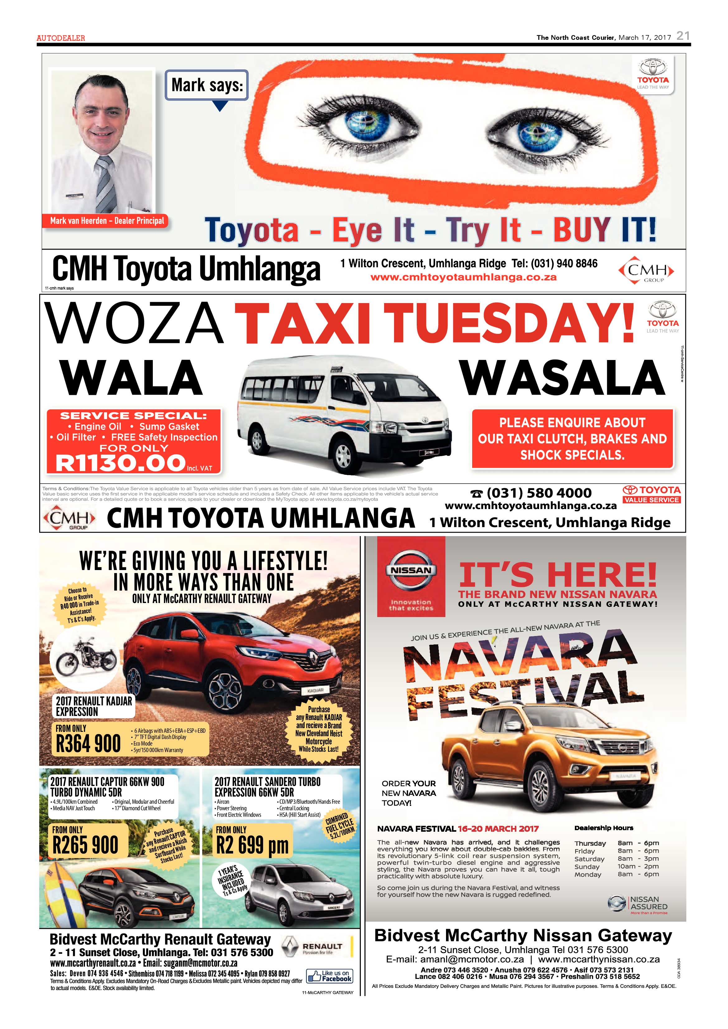 The North Coast Courier – 17 March 2017 page 21