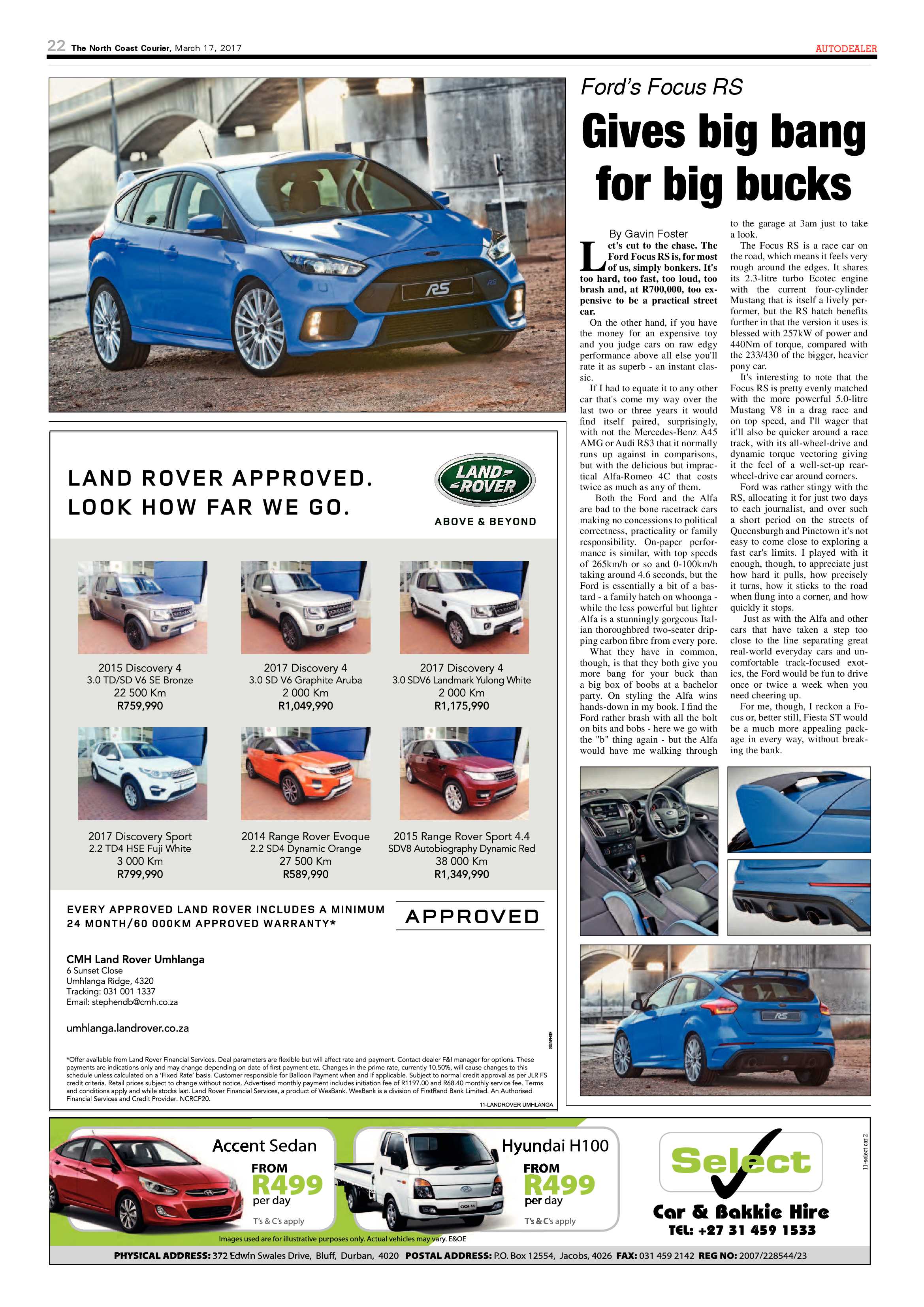 The North Coast Courier – 17 March 2017 page 22