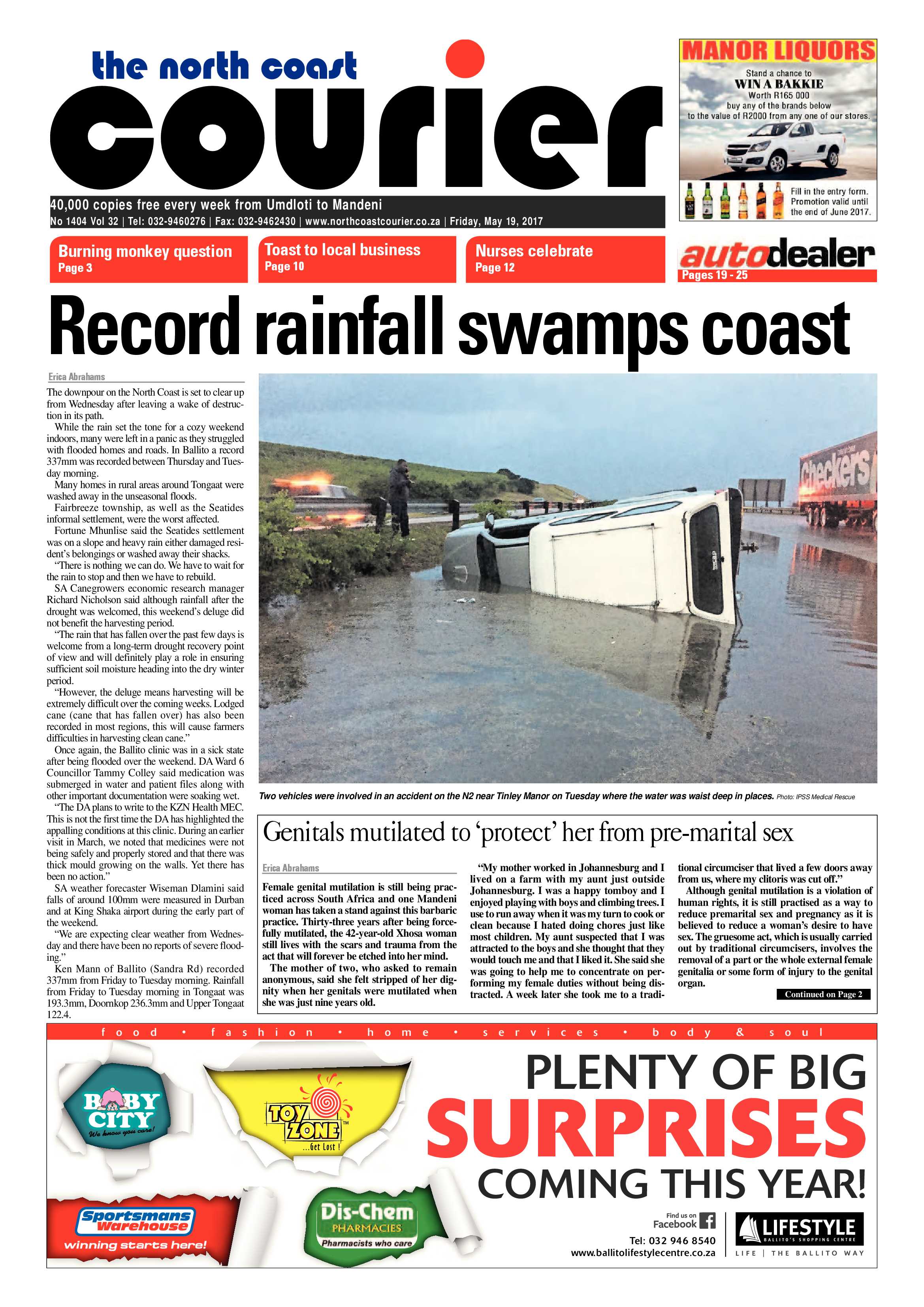 The North Coast Courier – 19 May 2017 page 1
