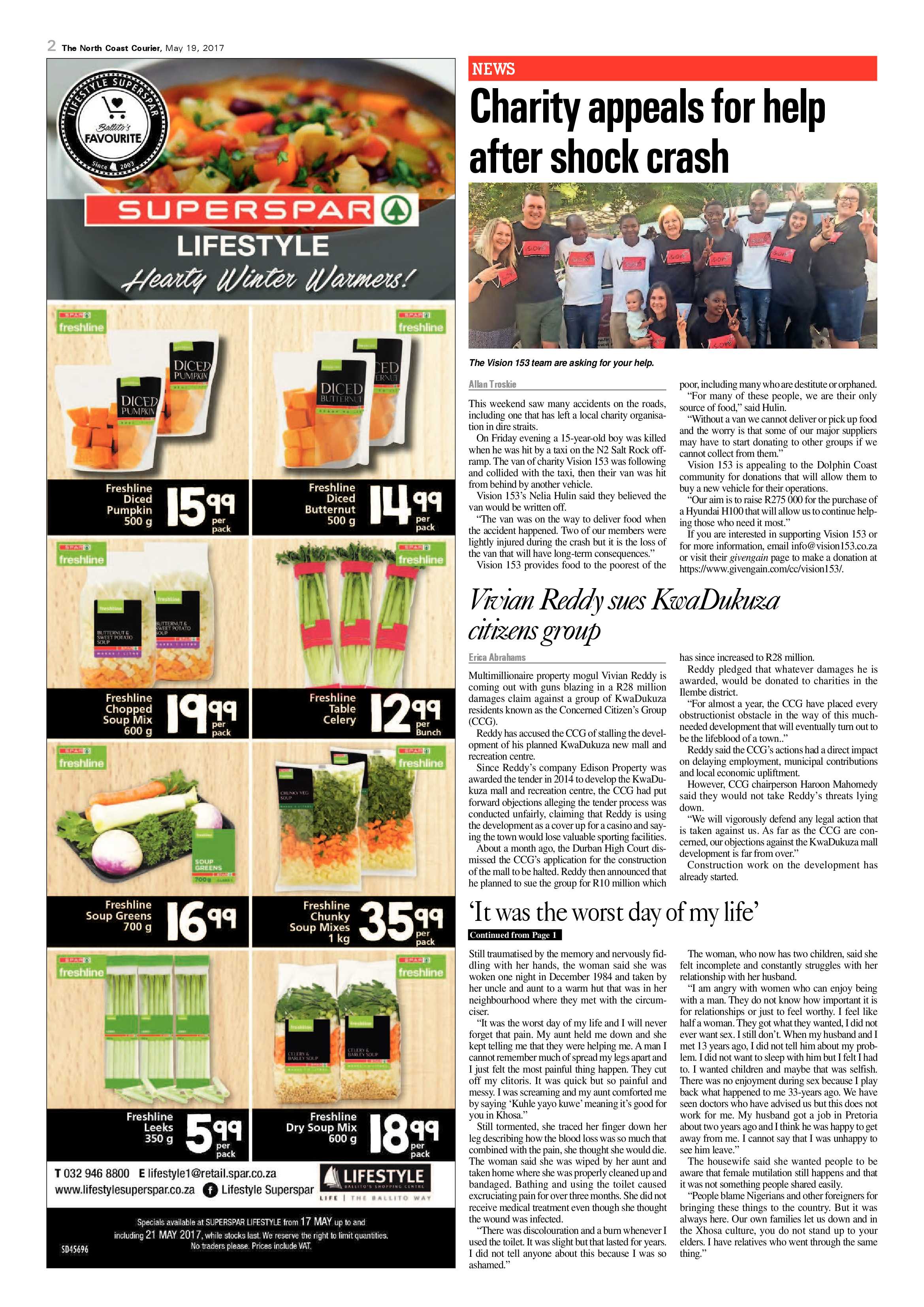 The North Coast Courier – 19 May 2017 page 2