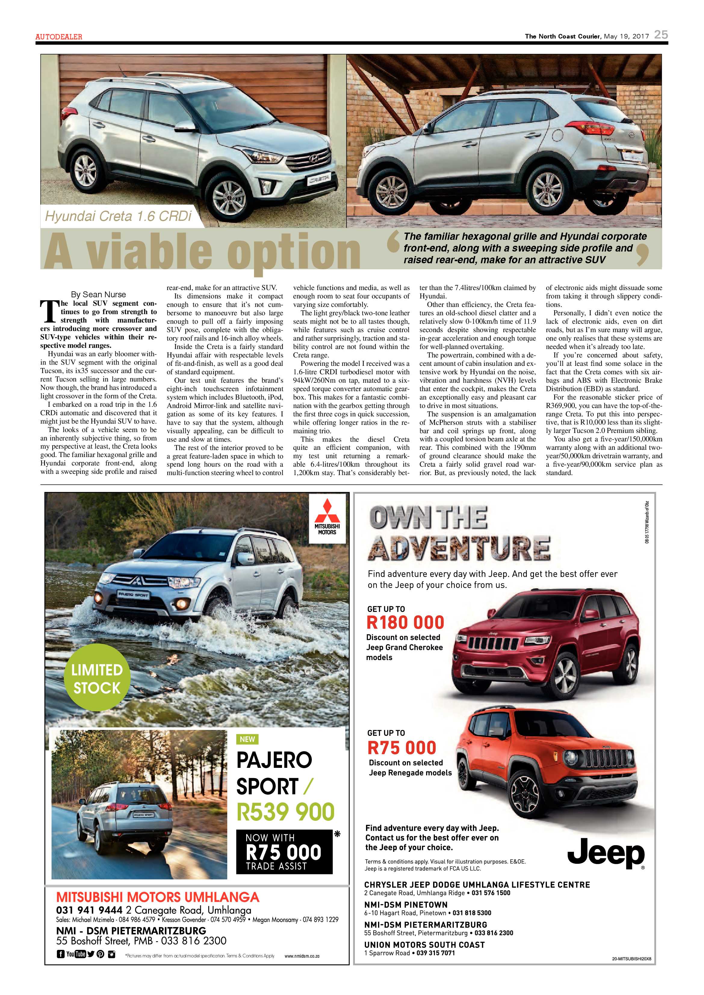 The North Coast Courier – 19 May 2017 page 25