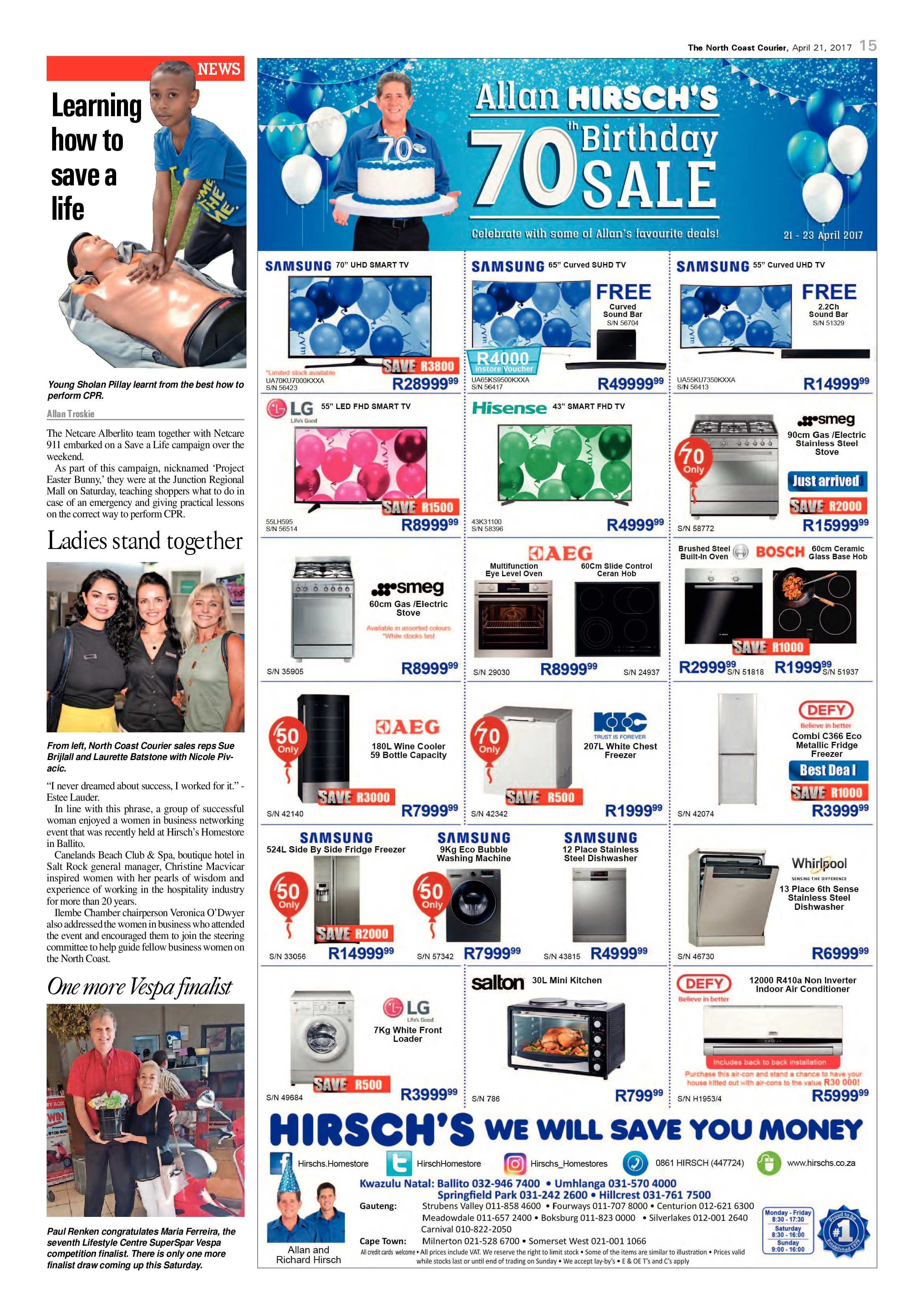 The North Coast Courier – 21 April 2017 page 15