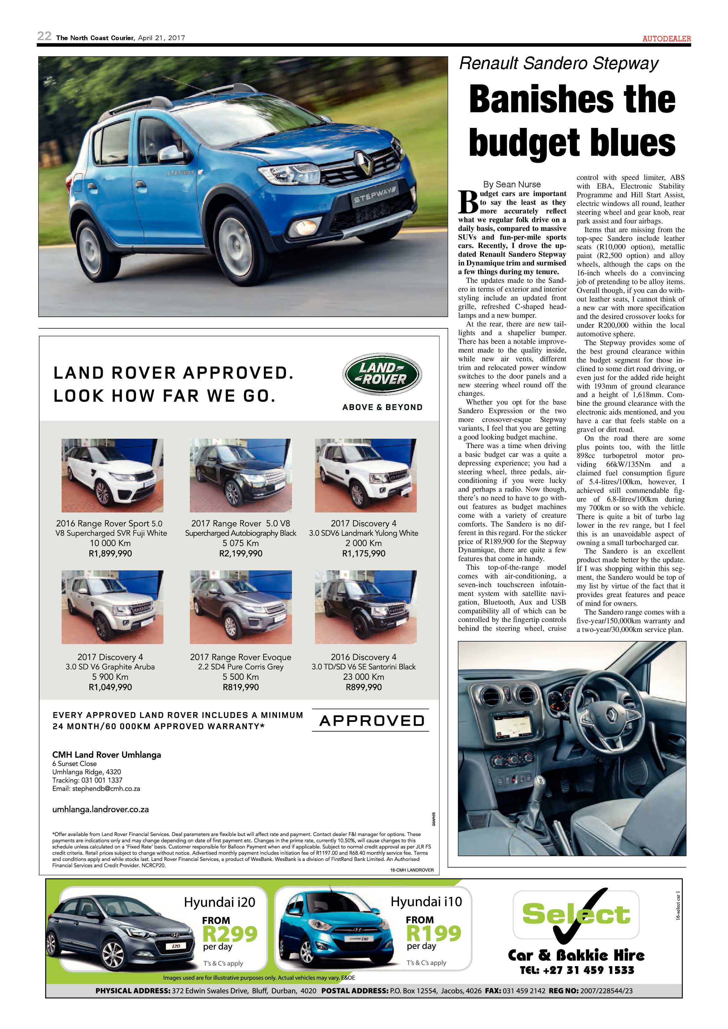 The North Coast Courier – 21 April 2017 page 22