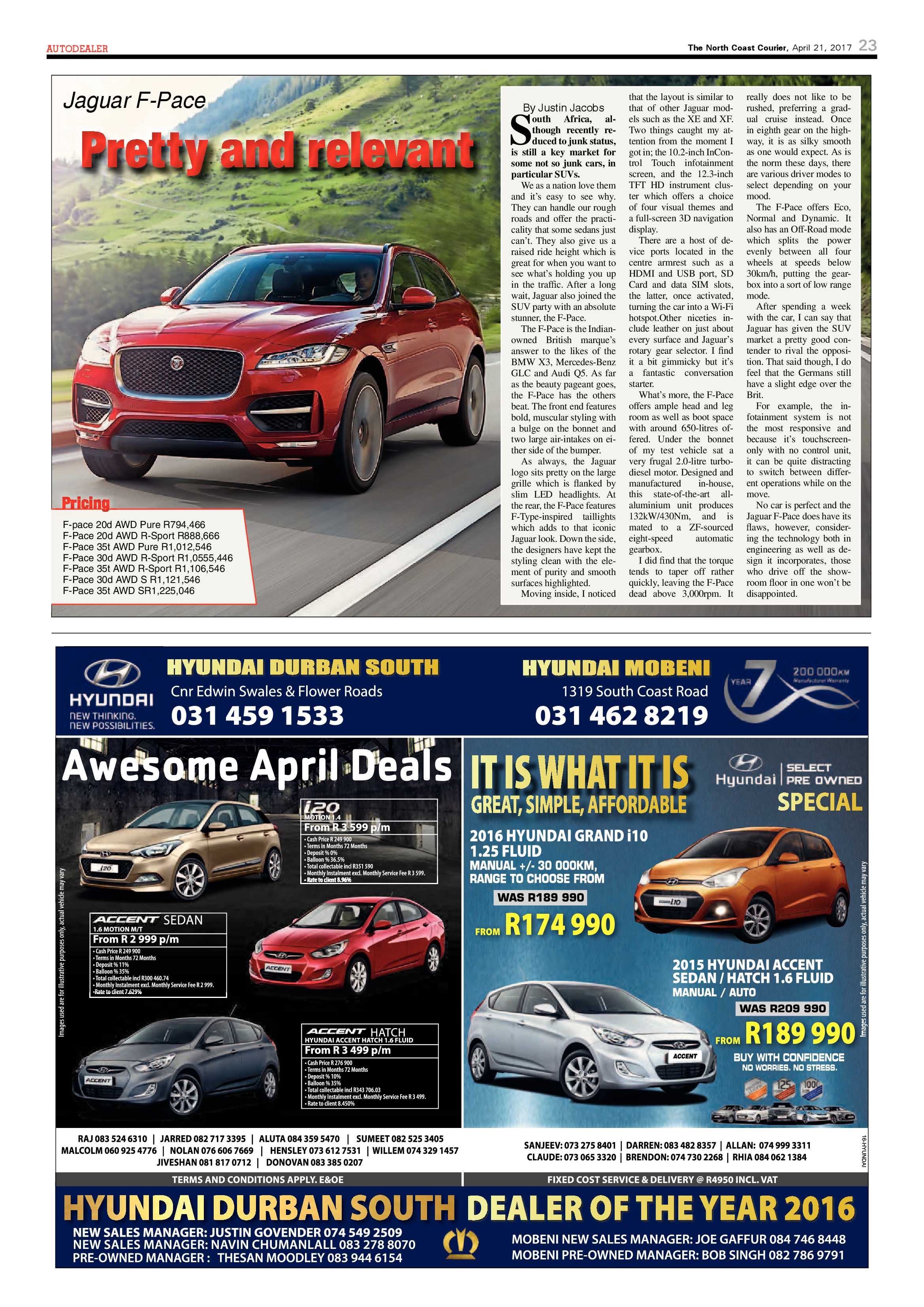 The North Coast Courier – 21 April 2017 page 23