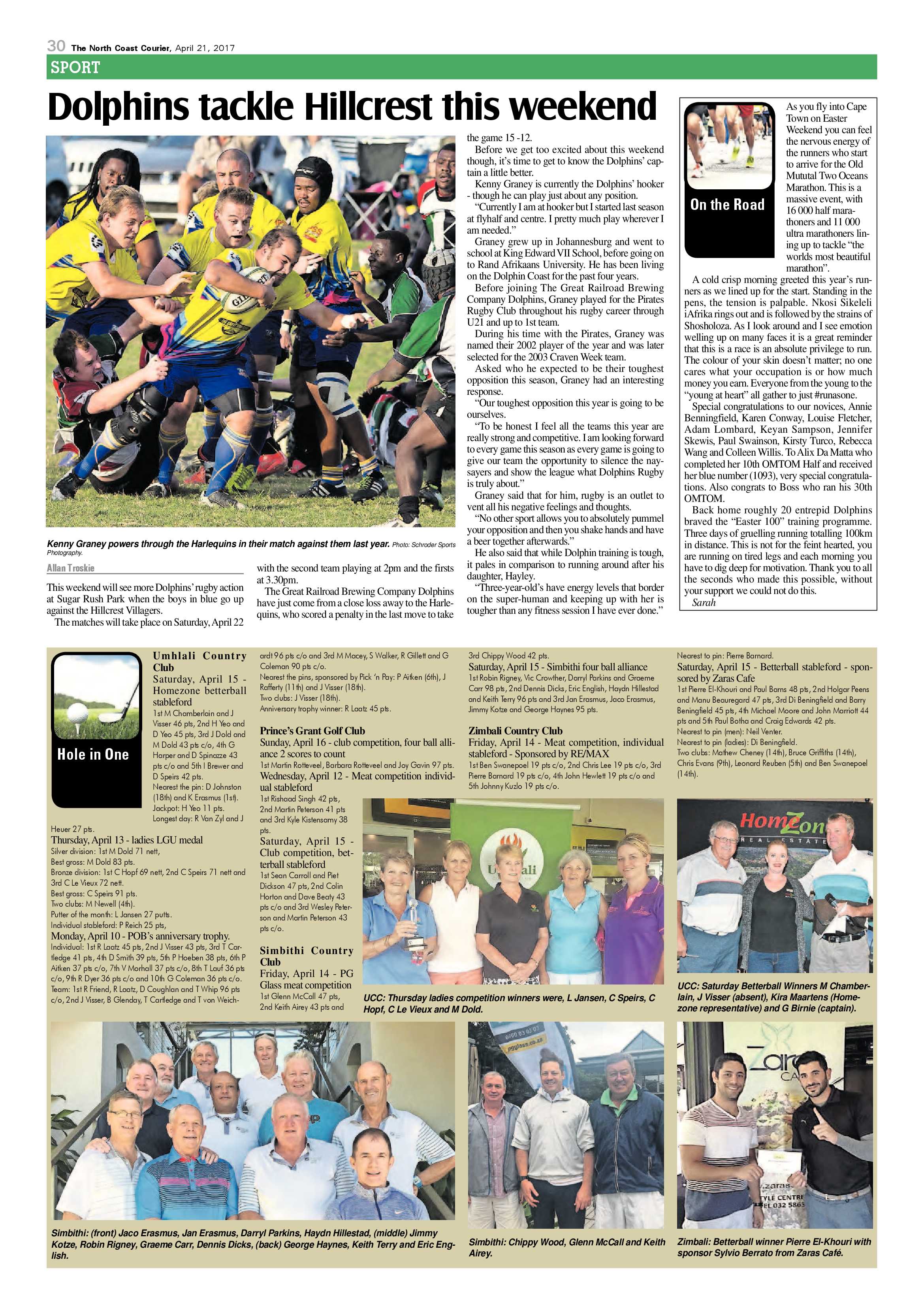 The North Coast Courier – 21 April 2017 page 30