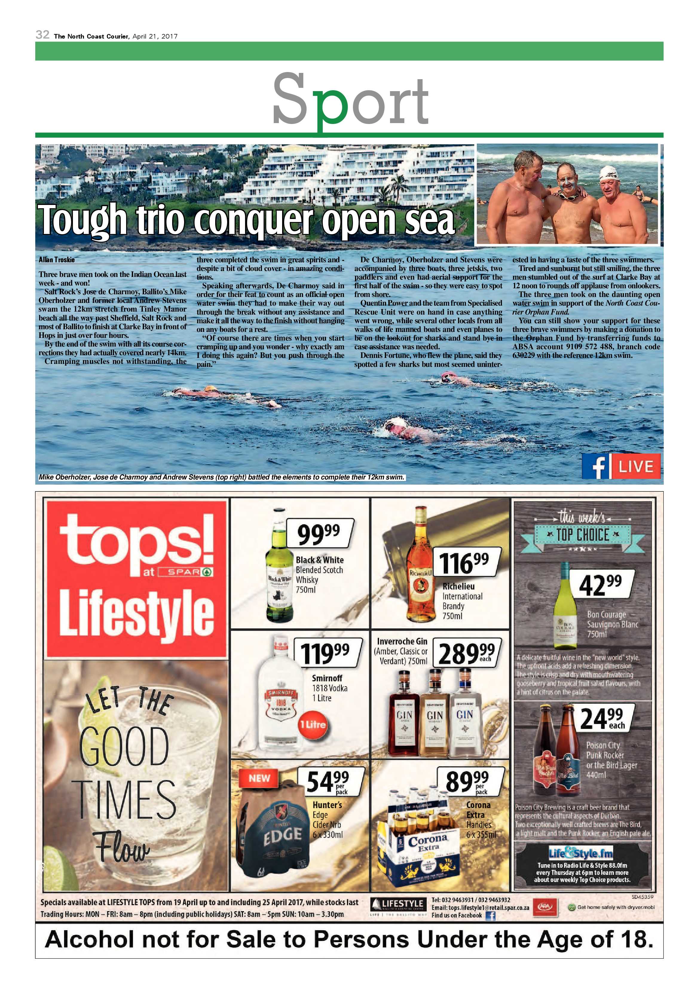 The North Coast Courier – 21 April 2017 page 32