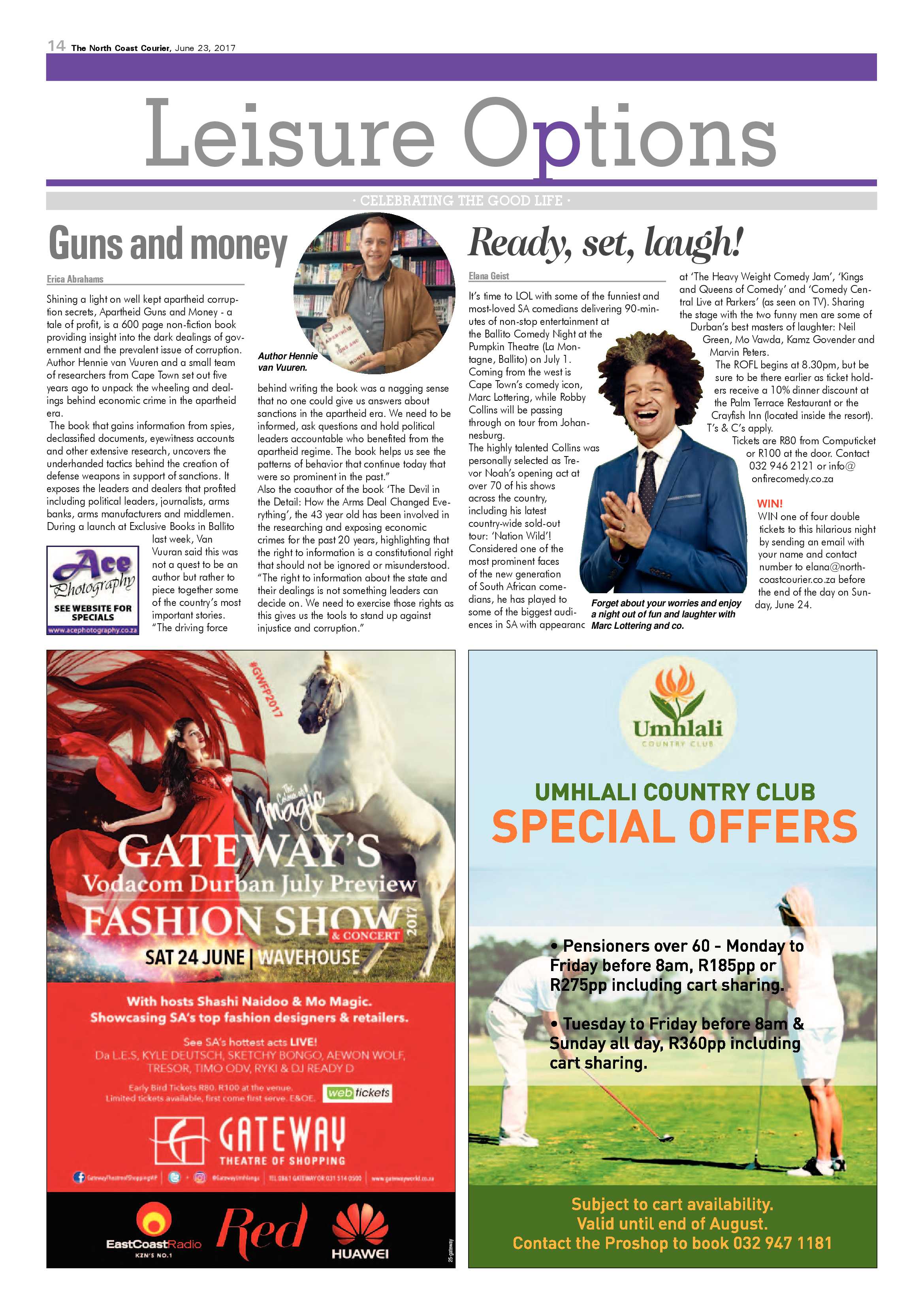 The North Coast Courier – 23 June 2017 page 14