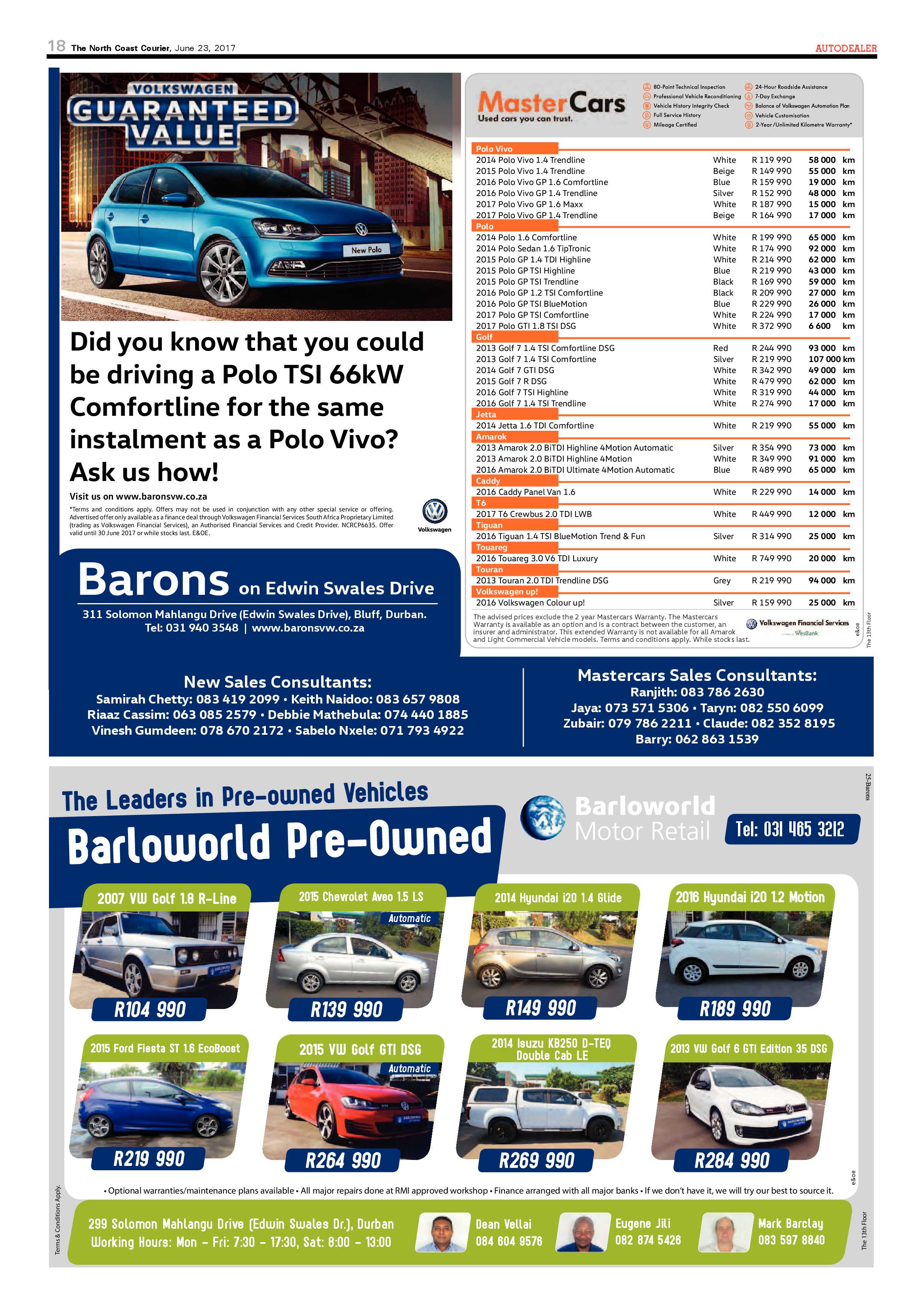 The North Coast Courier – 23 June 2017 page 18