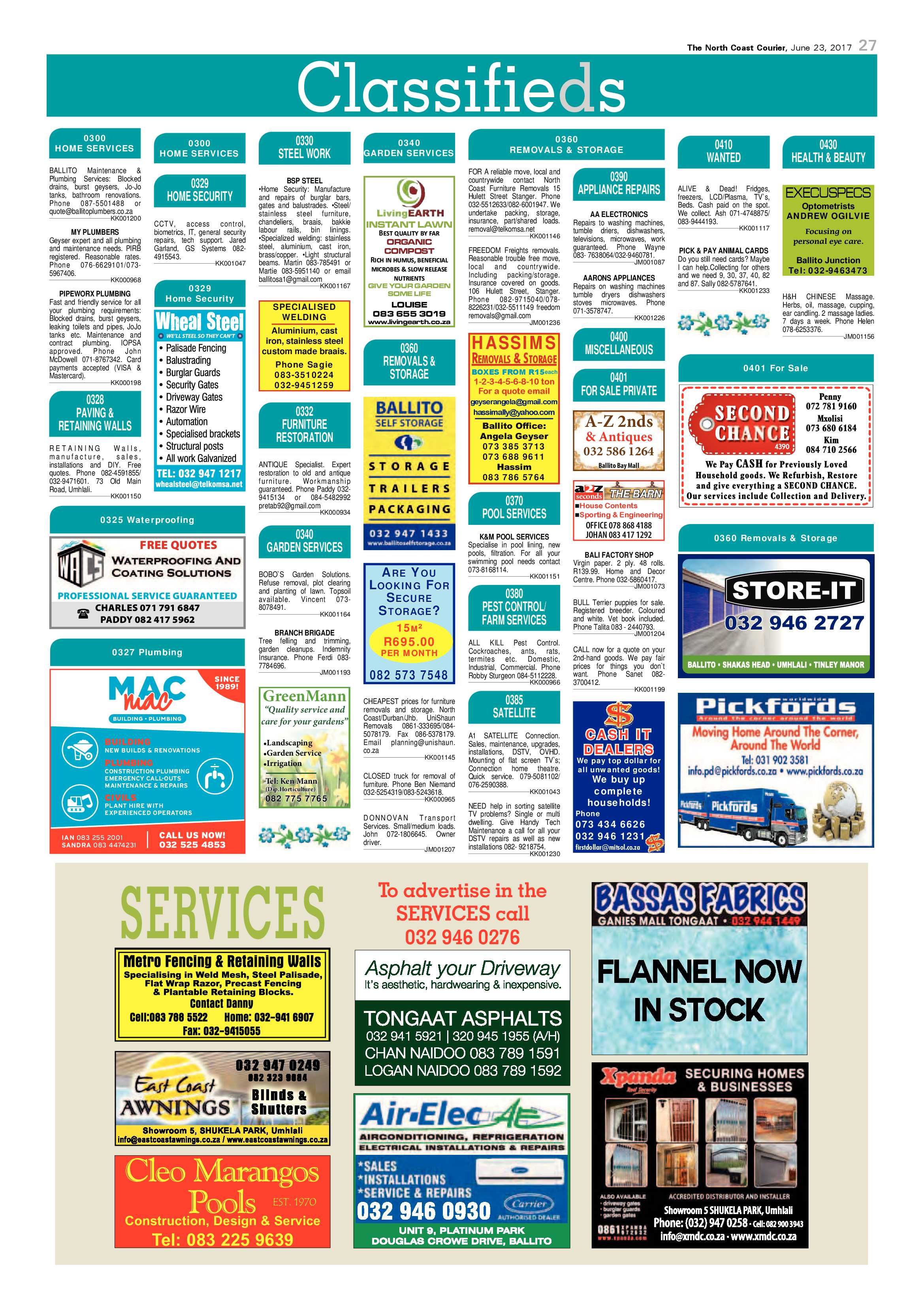 The North Coast Courier – 23 June 2017 page 27