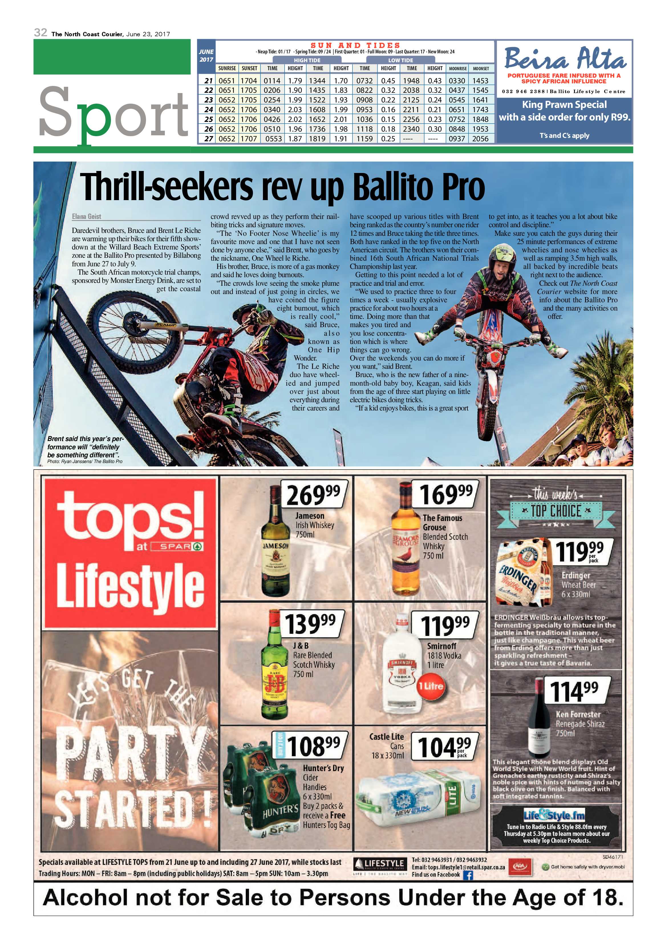The North Coast Courier – 23 June 2017 page 32
