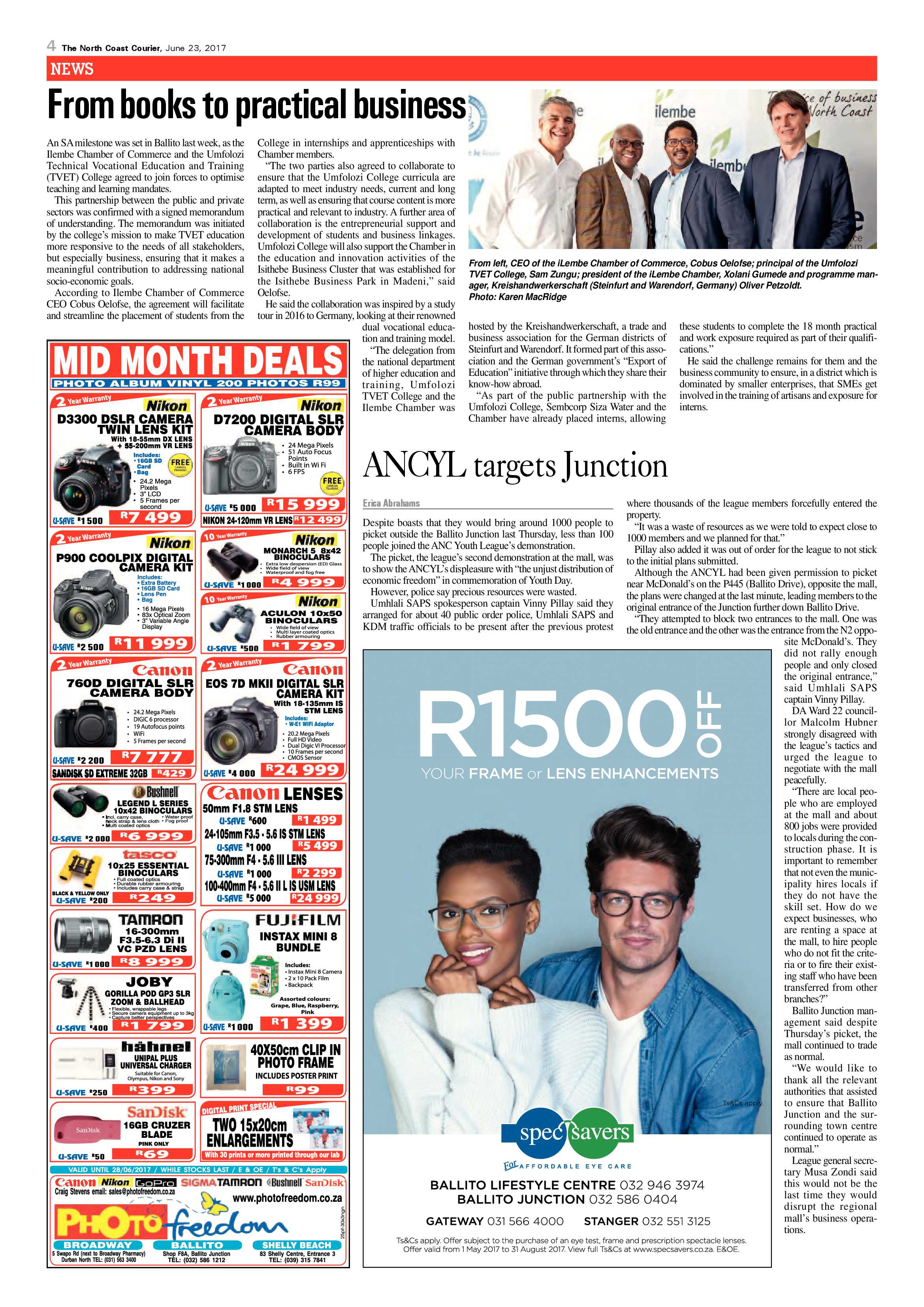 The North Coast Courier – 23 June 2017 page 4