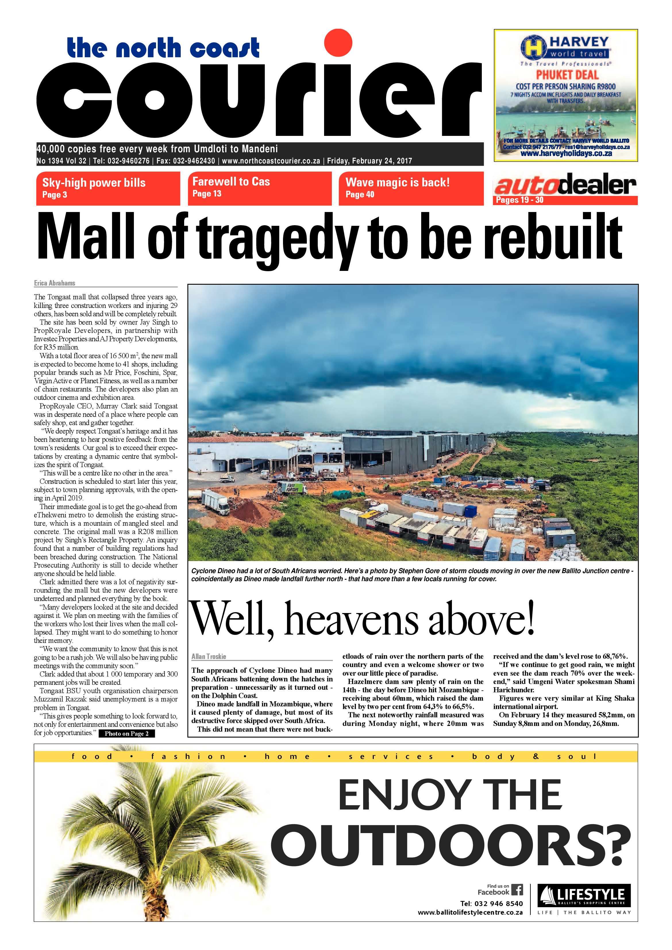 The North Coast Courier – 24 February 2017 page 1