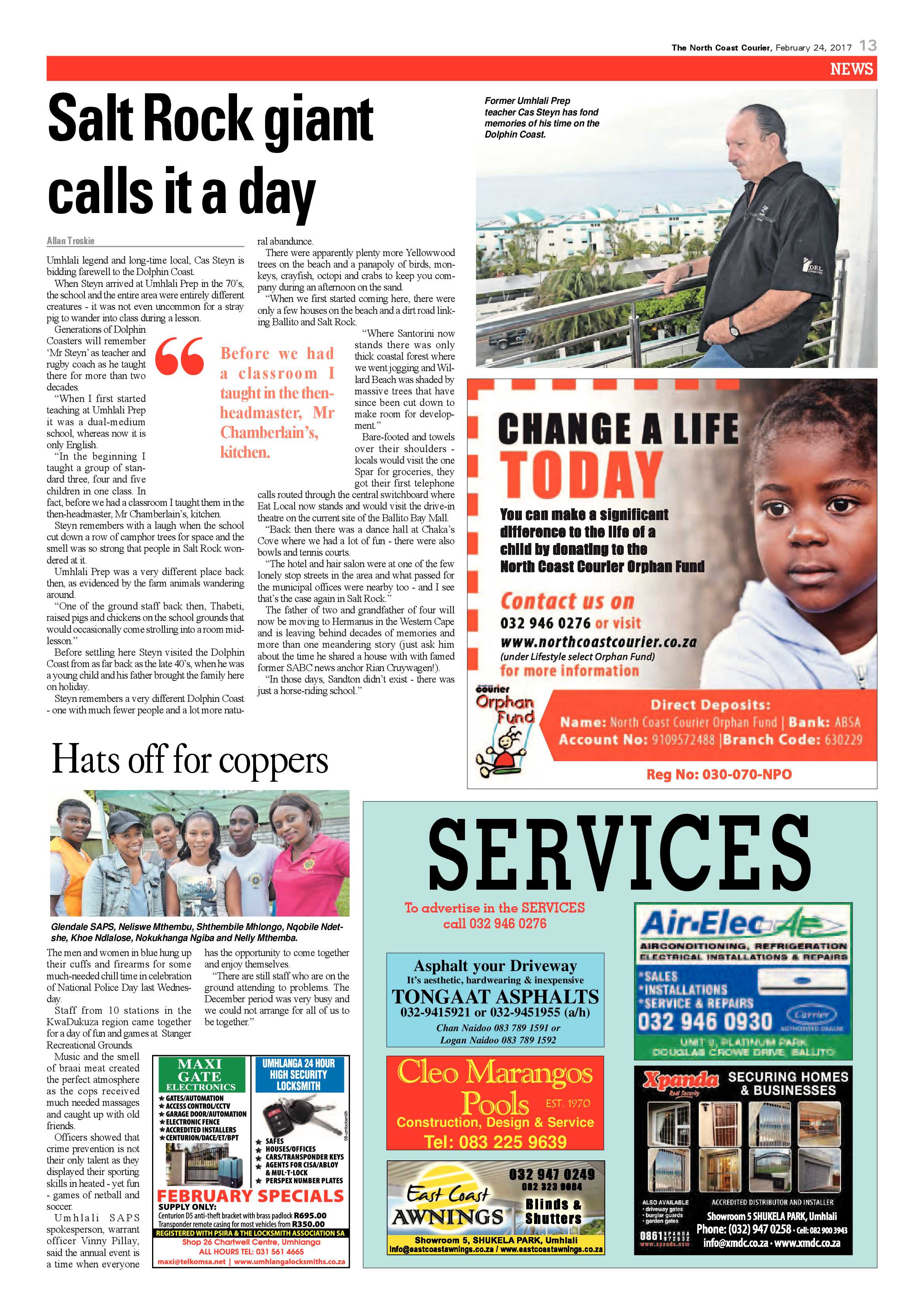 The North Coast Courier – 24 February 2017 page 13