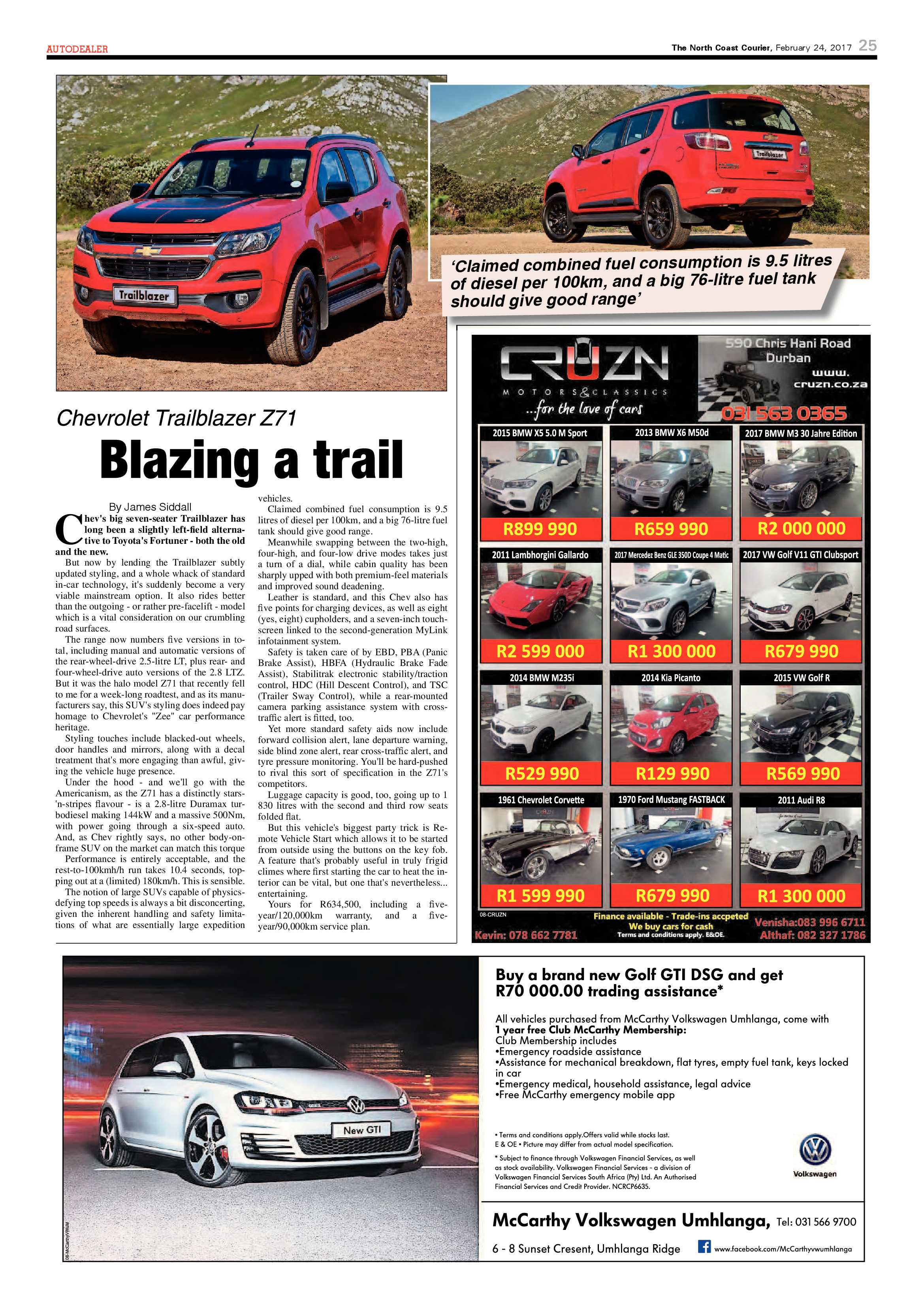 The North Coast Courier – 24 February 2017 page 25