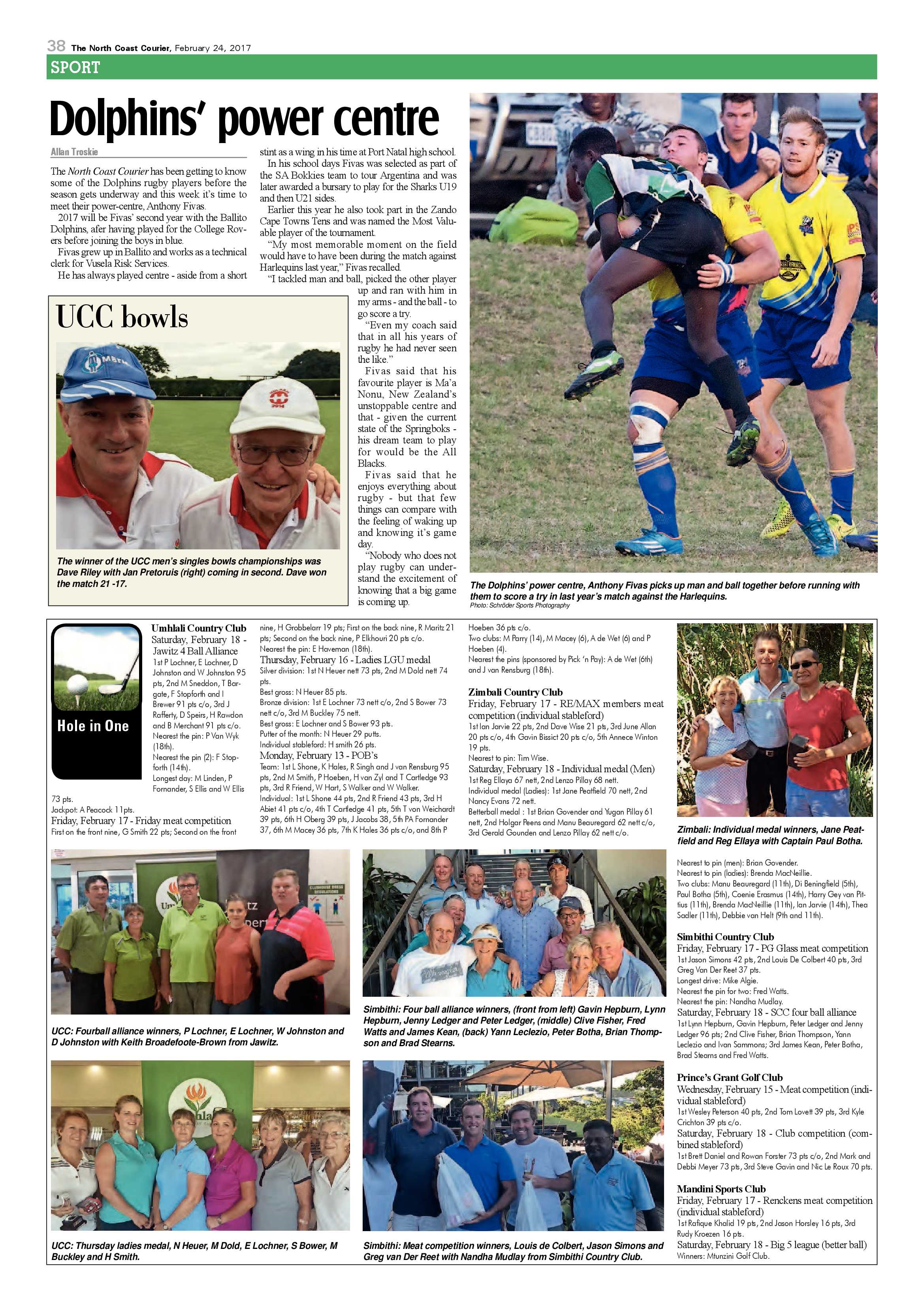 The North Coast Courier – 24 February 2017 page 38