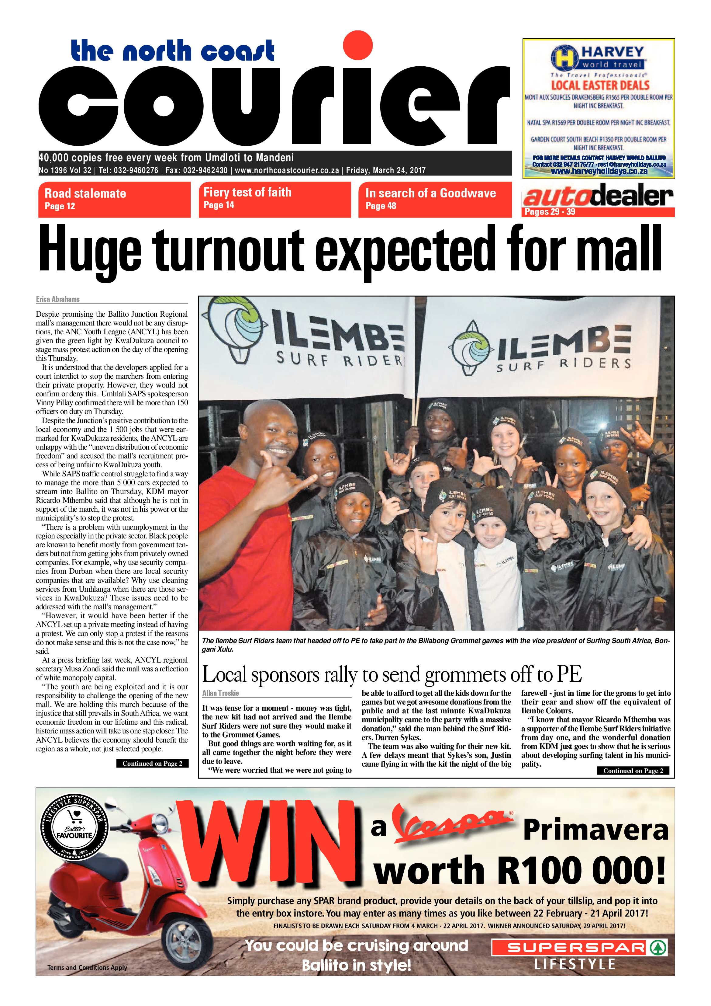The North Coast Courier – 24 March 2017 page 1
