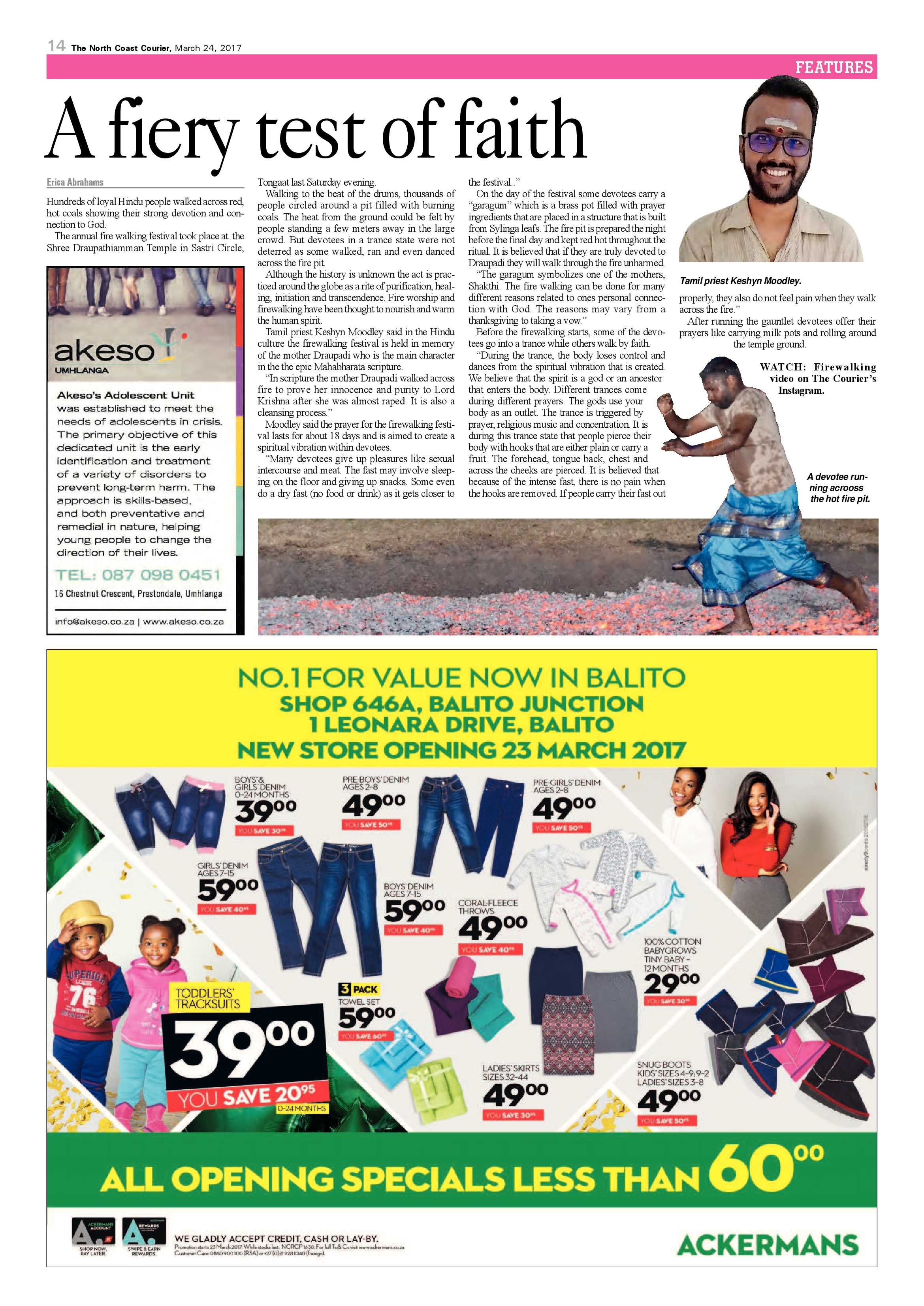 The North Coast Courier – 24 March 2017 page 14