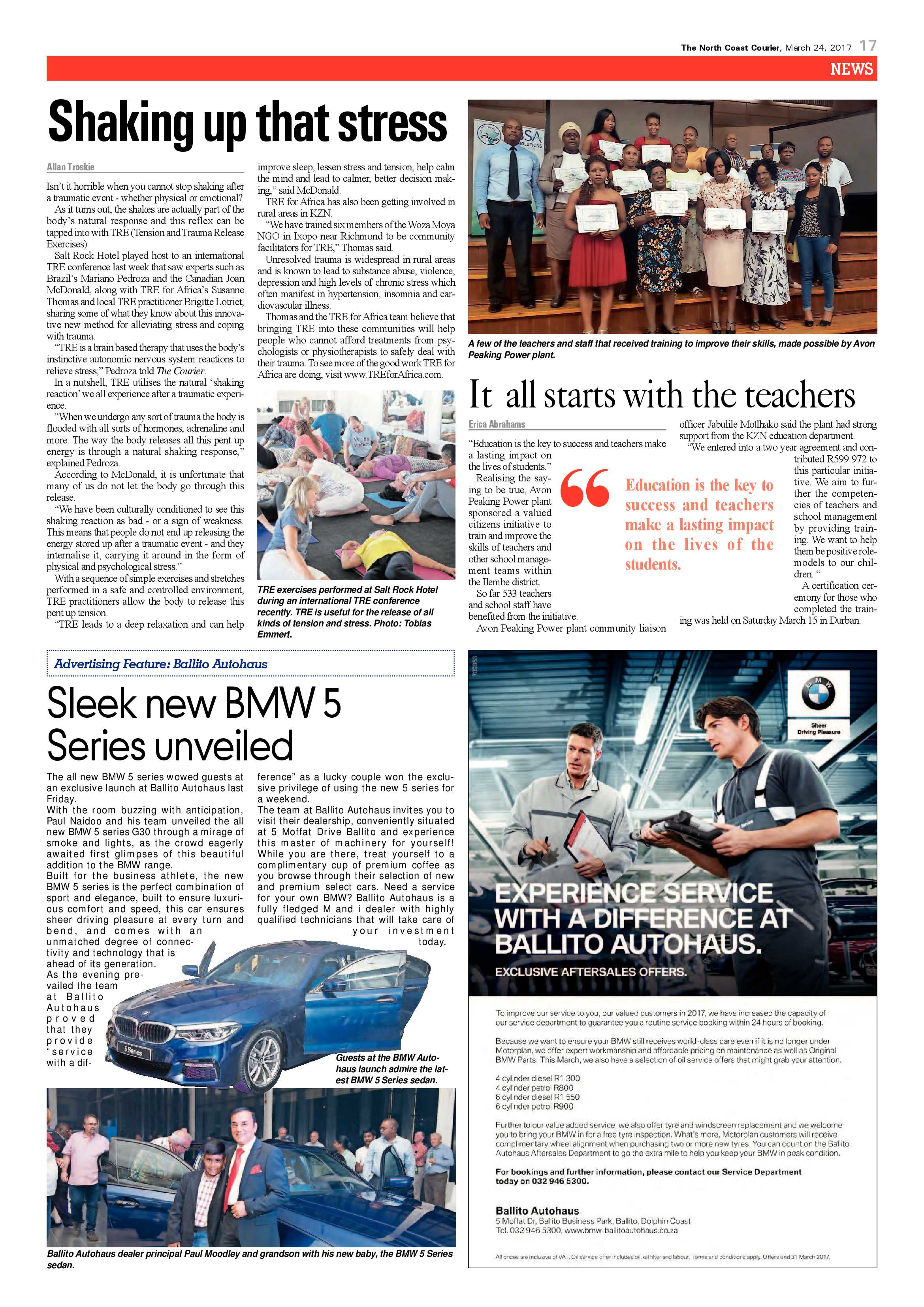 The North Coast Courier – 24 March 2017 page 17