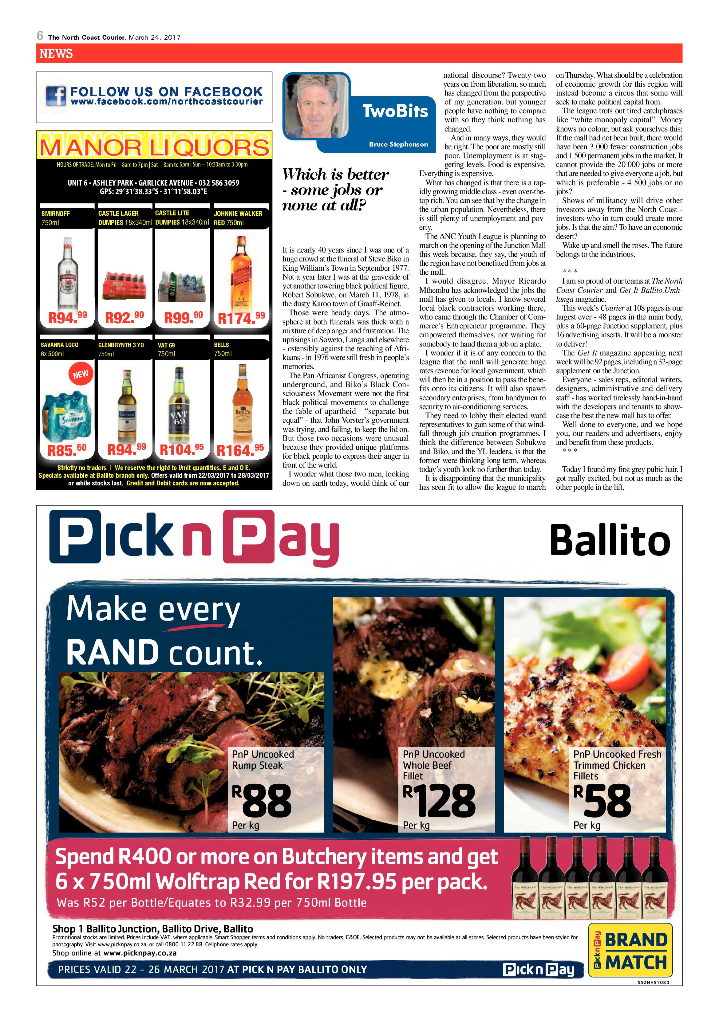 The North Coast Courier – 24 March 2017 page 6