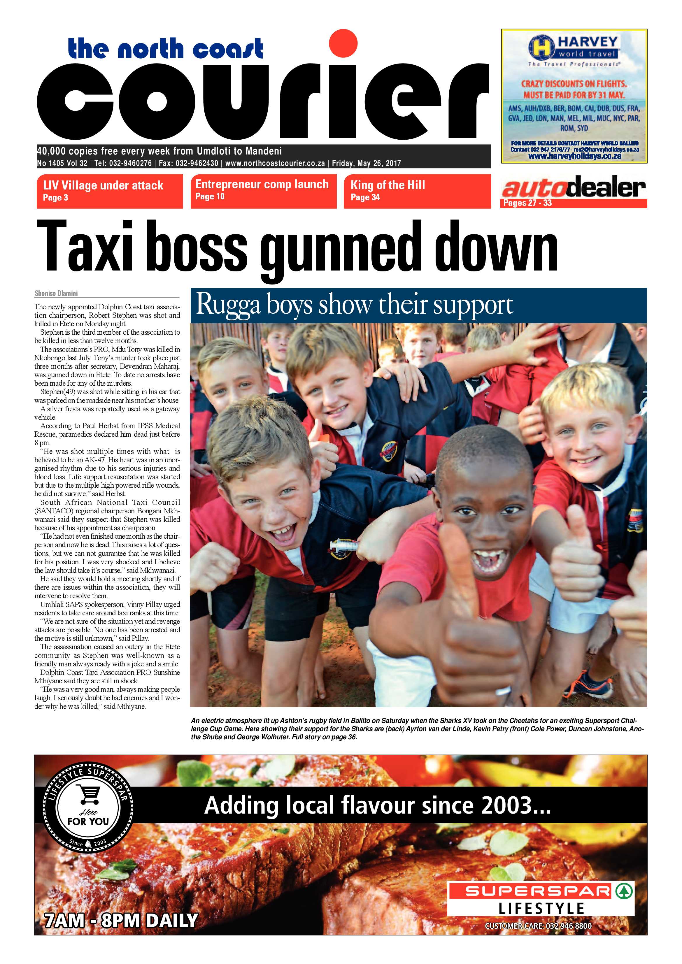 The North Coast Courier – 26 May 2017 page 1