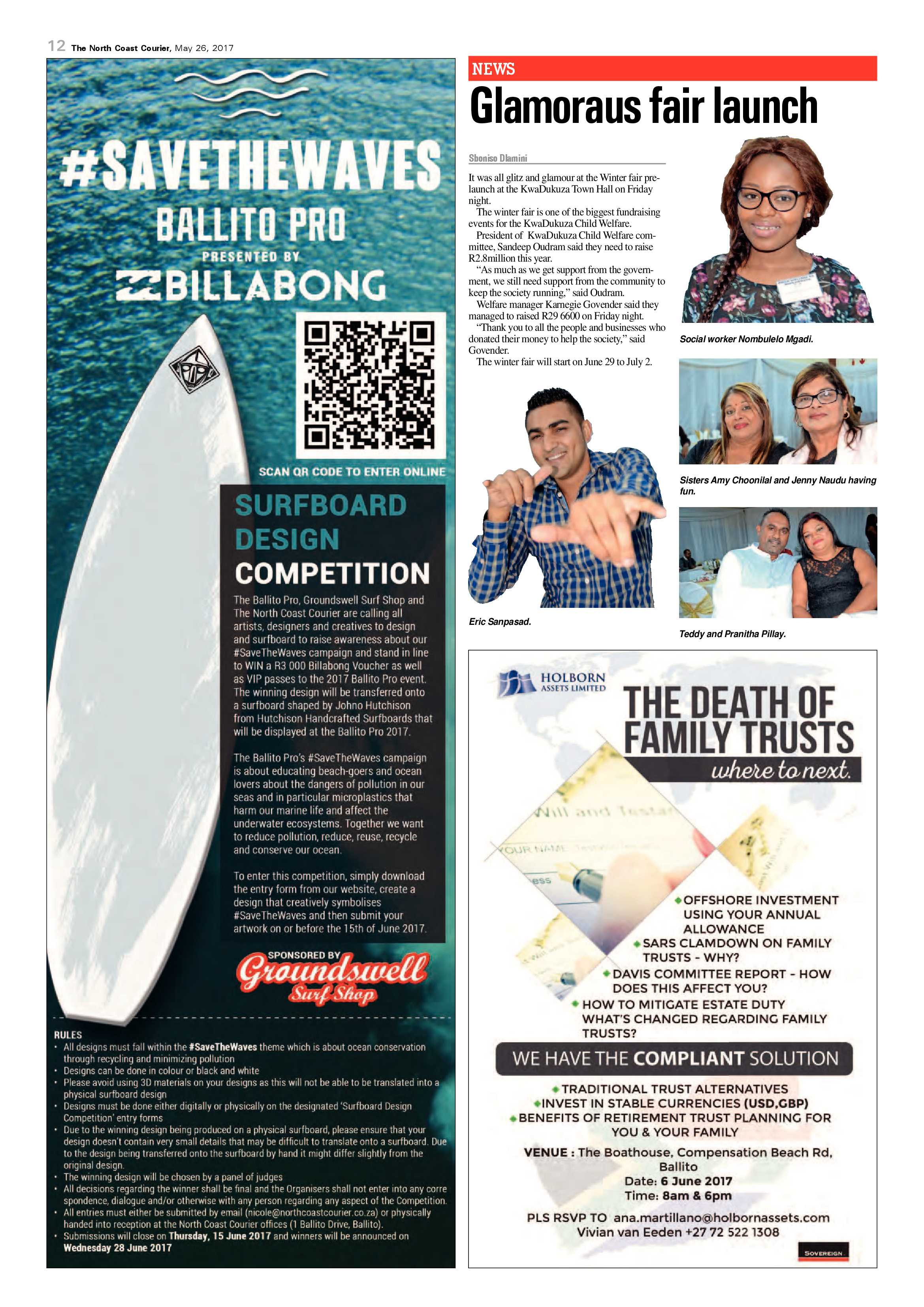 The North Coast Courier – 26 May 2017 page 12