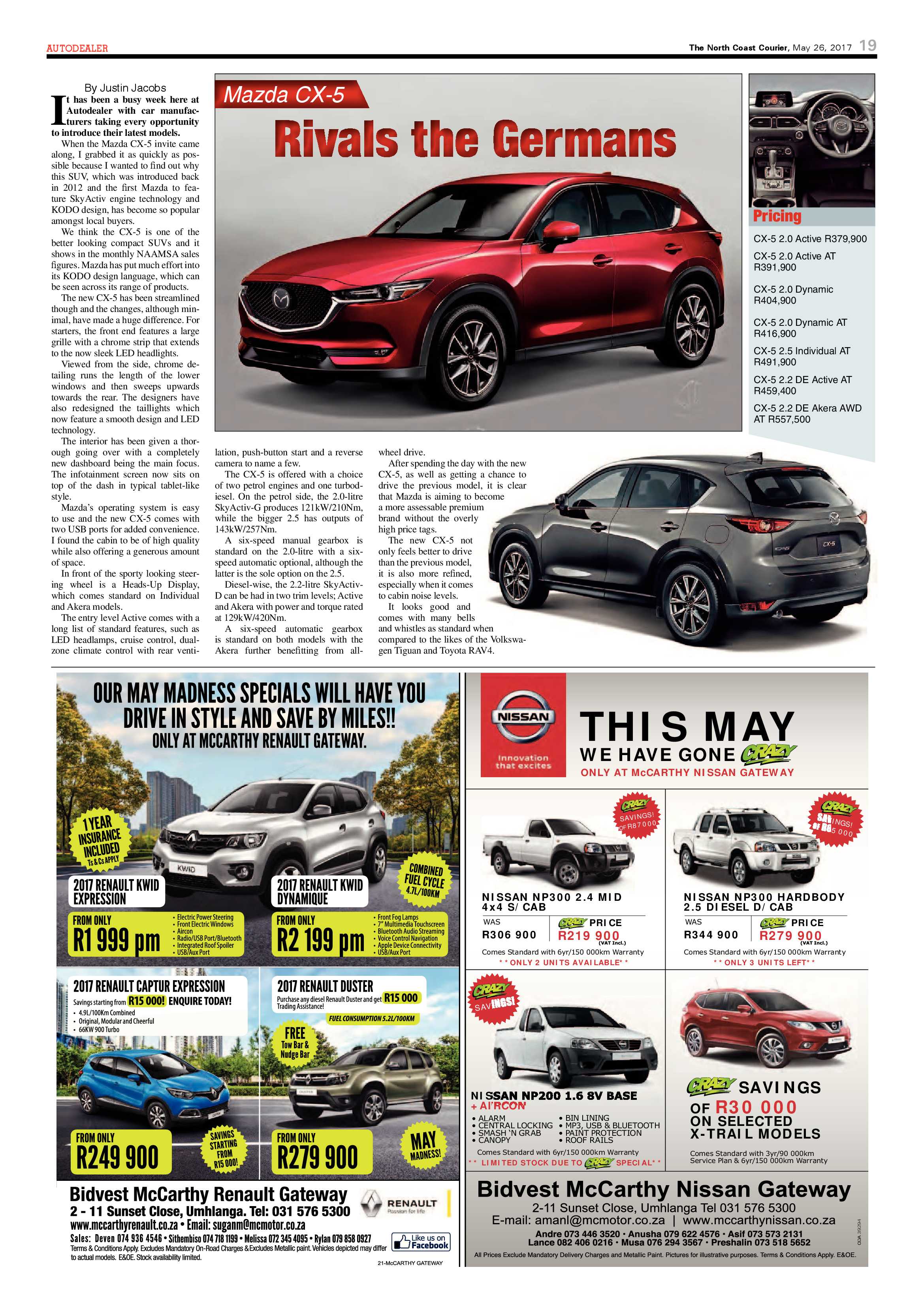 The North Coast Courier – 26 May 2017 page 19