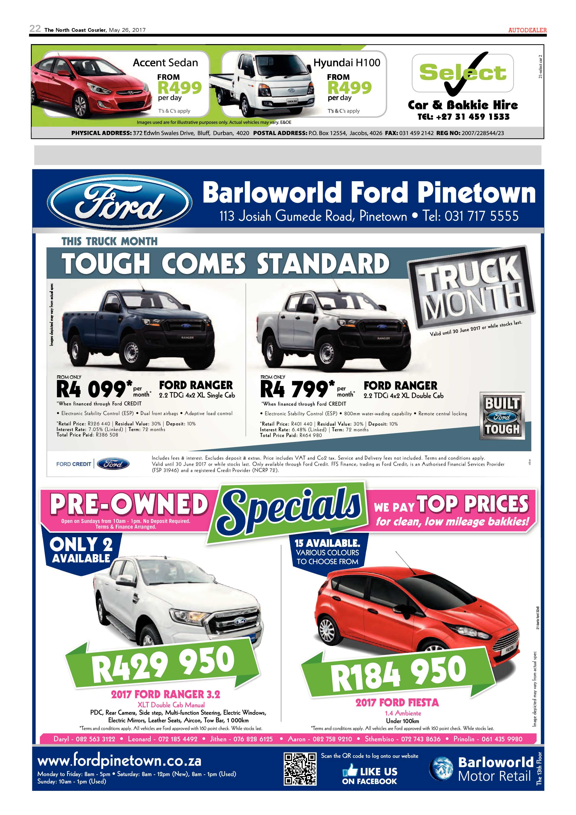 The North Coast Courier – 26 May 2017 page 22