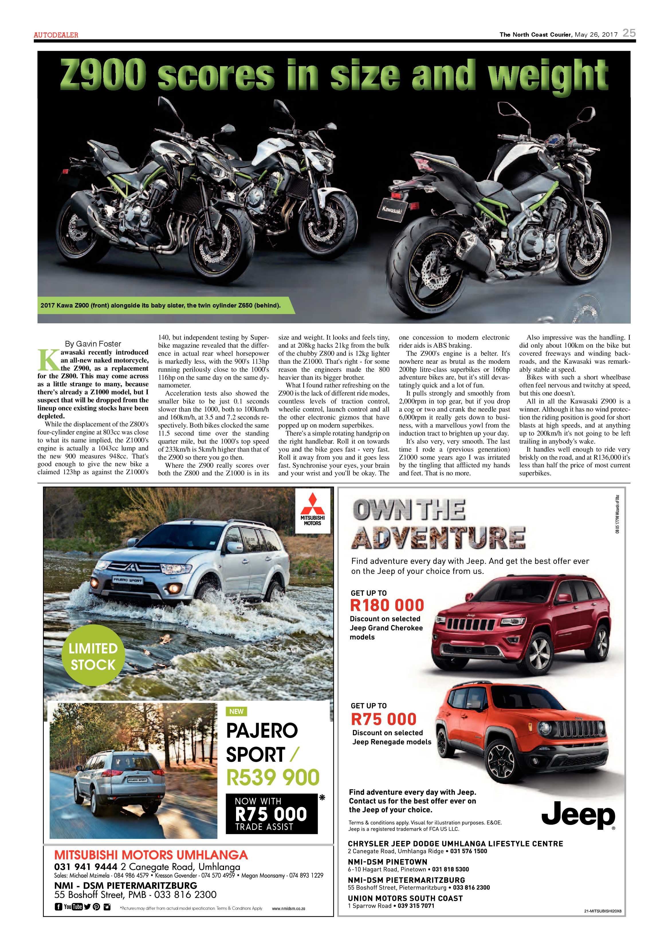 The North Coast Courier – 26 May 2017 page 25