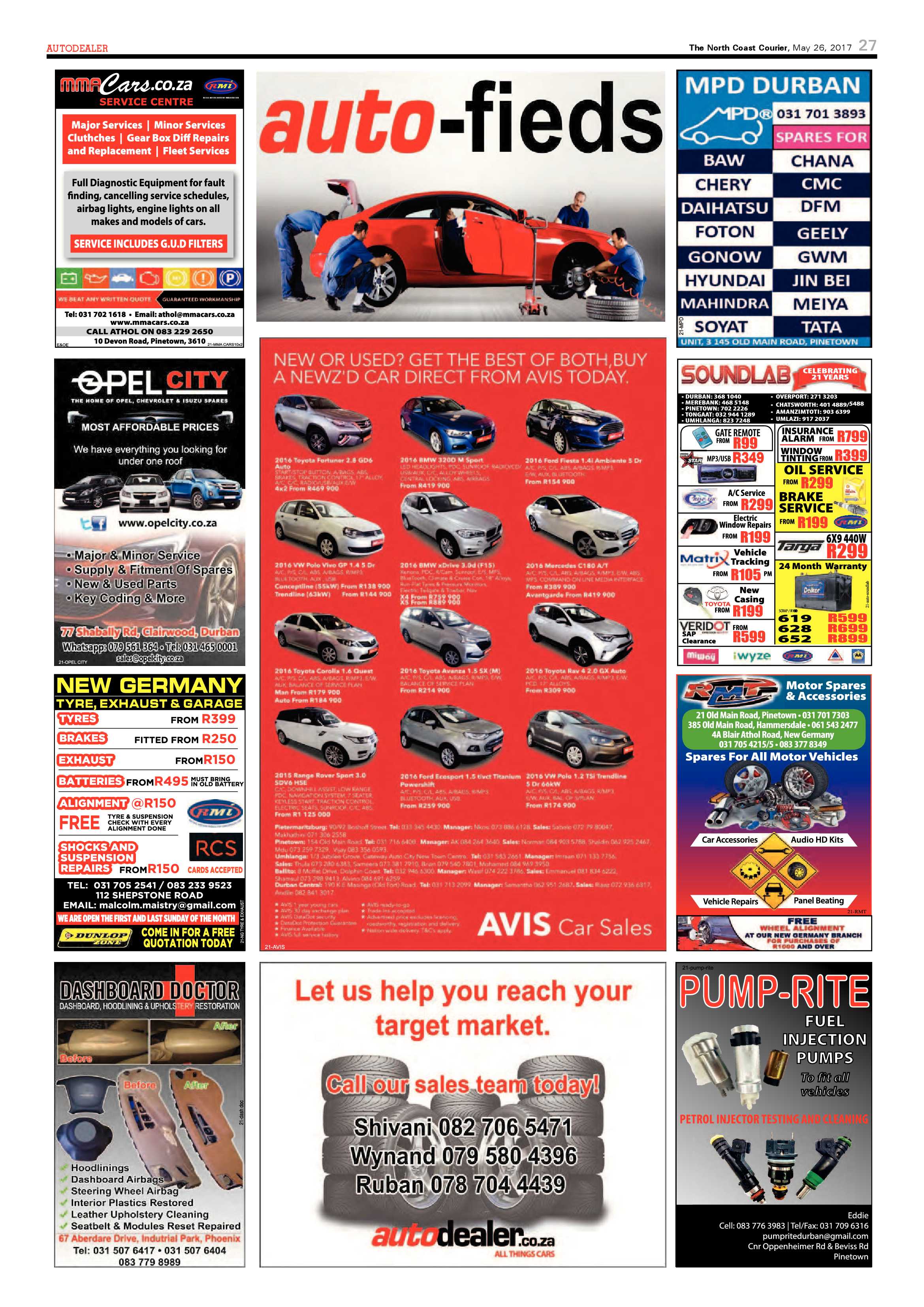 The North Coast Courier – 26 May 2017 page 27