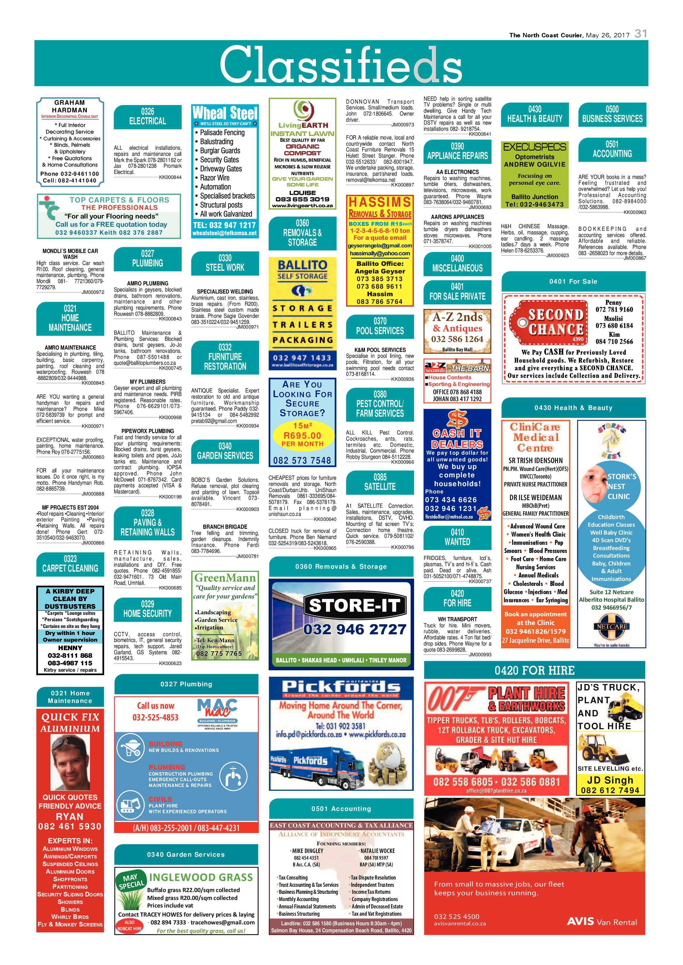 The North Coast Courier – 26 May 2017 page 31