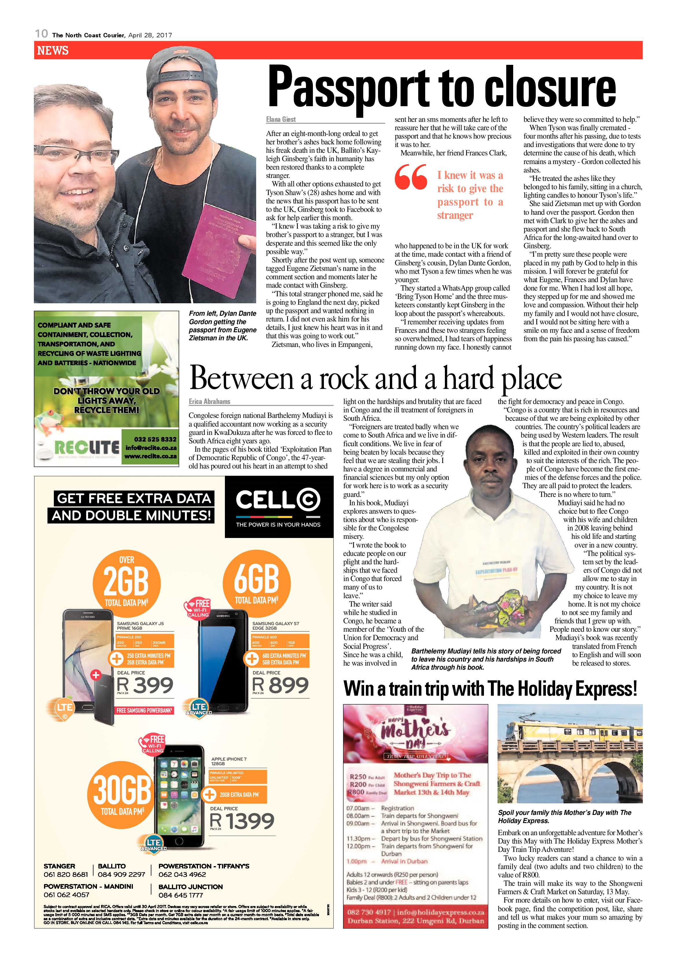 The North Coast Courier – 28 April 2017 page 10