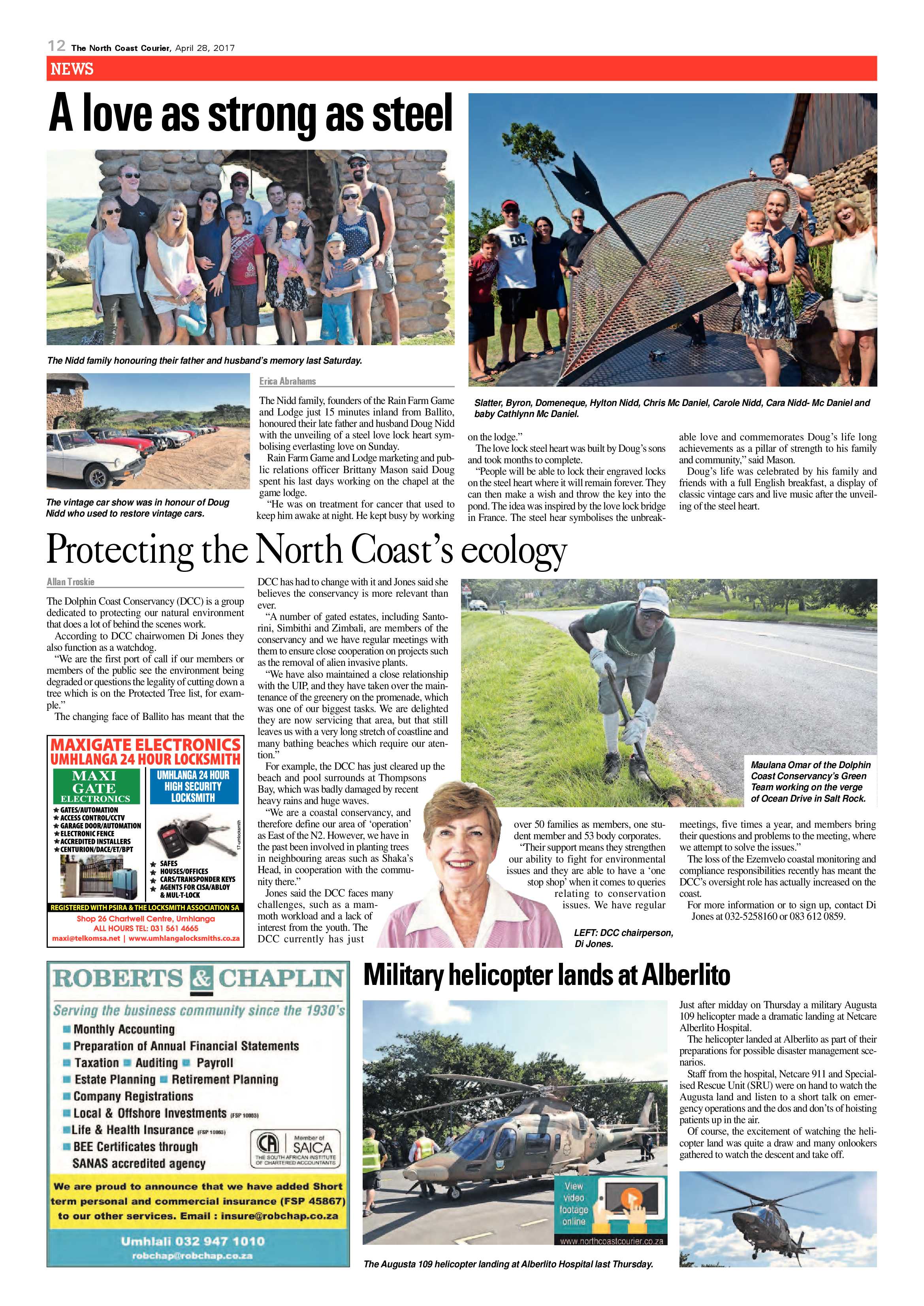 The North Coast Courier – 28 April 2017 page 12