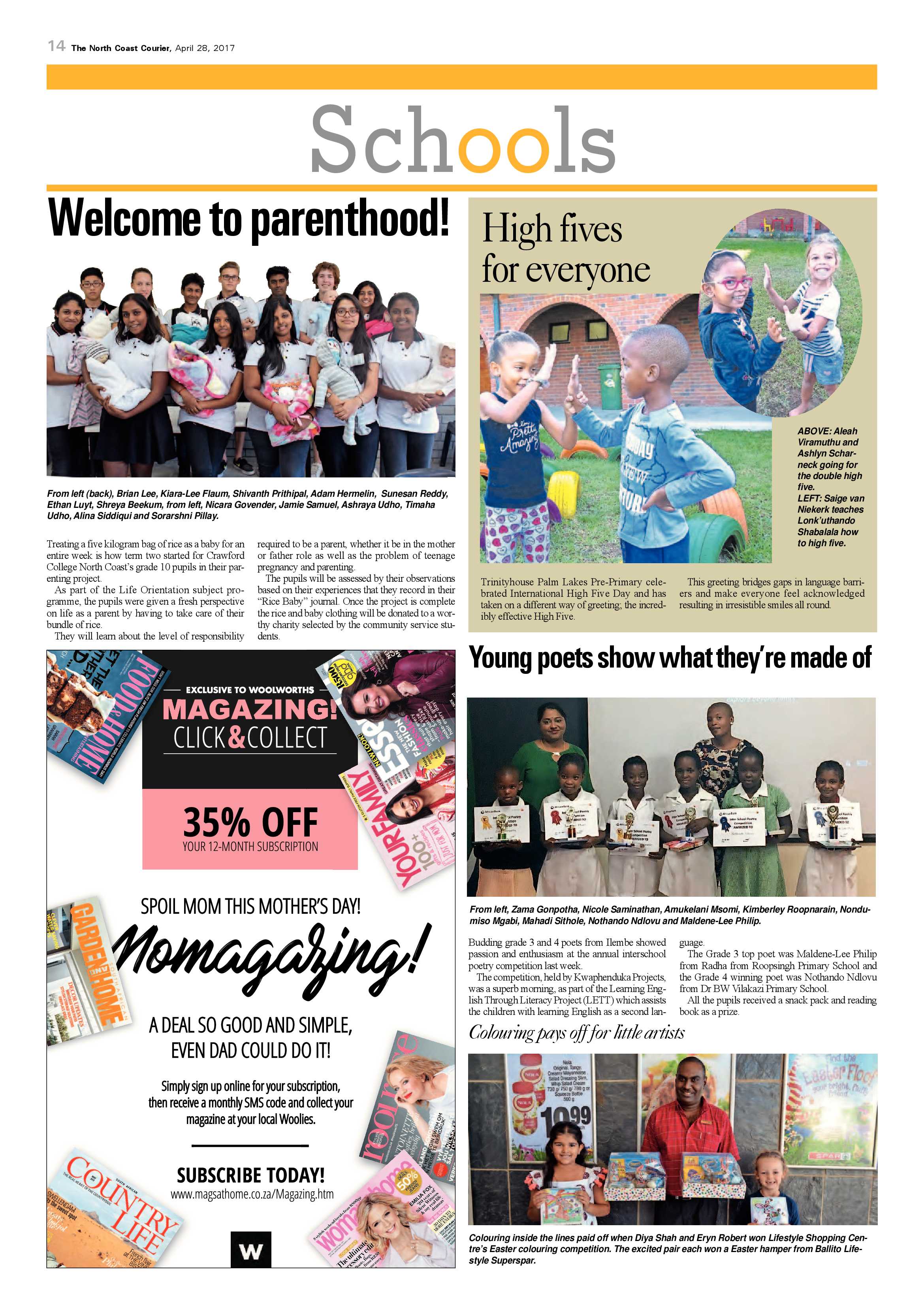 The North Coast Courier – 28 April 2017 page 14
