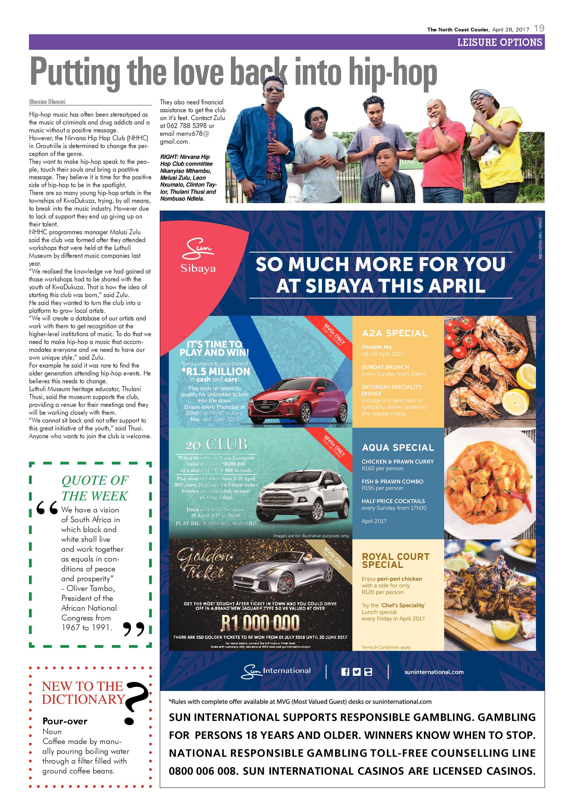 The North Coast Courier – 28 April 2017 page 19