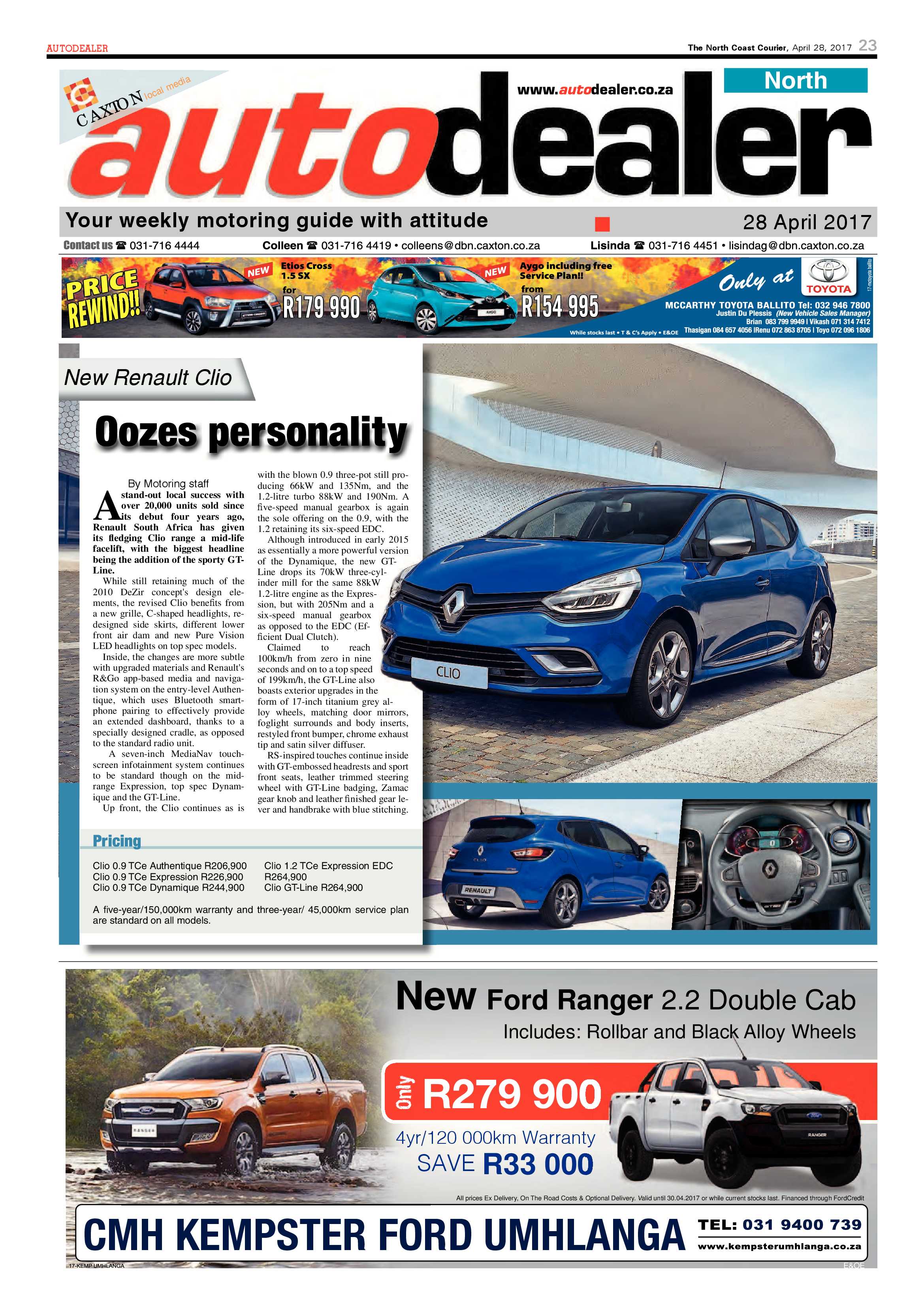The North Coast Courier – 28 April 2017 page 23