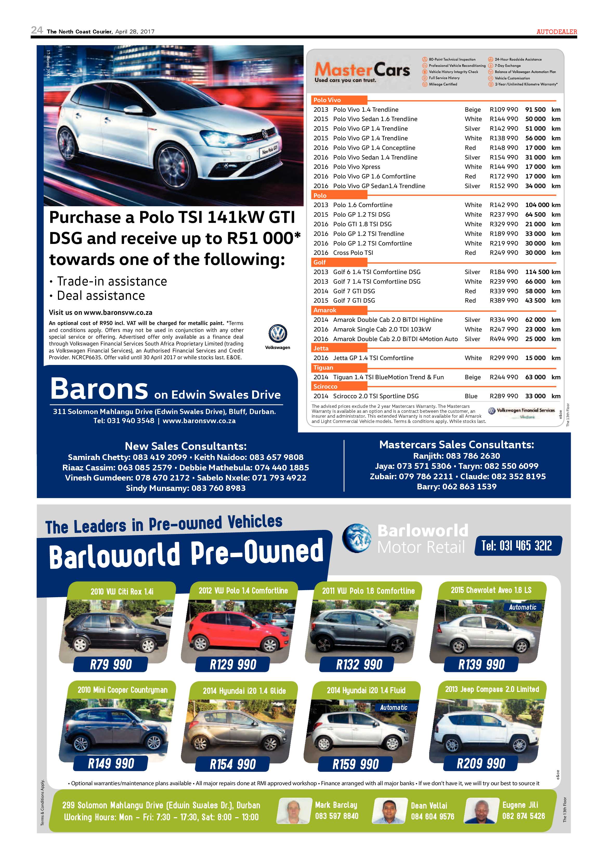 The North Coast Courier – 28 April 2017 page 24