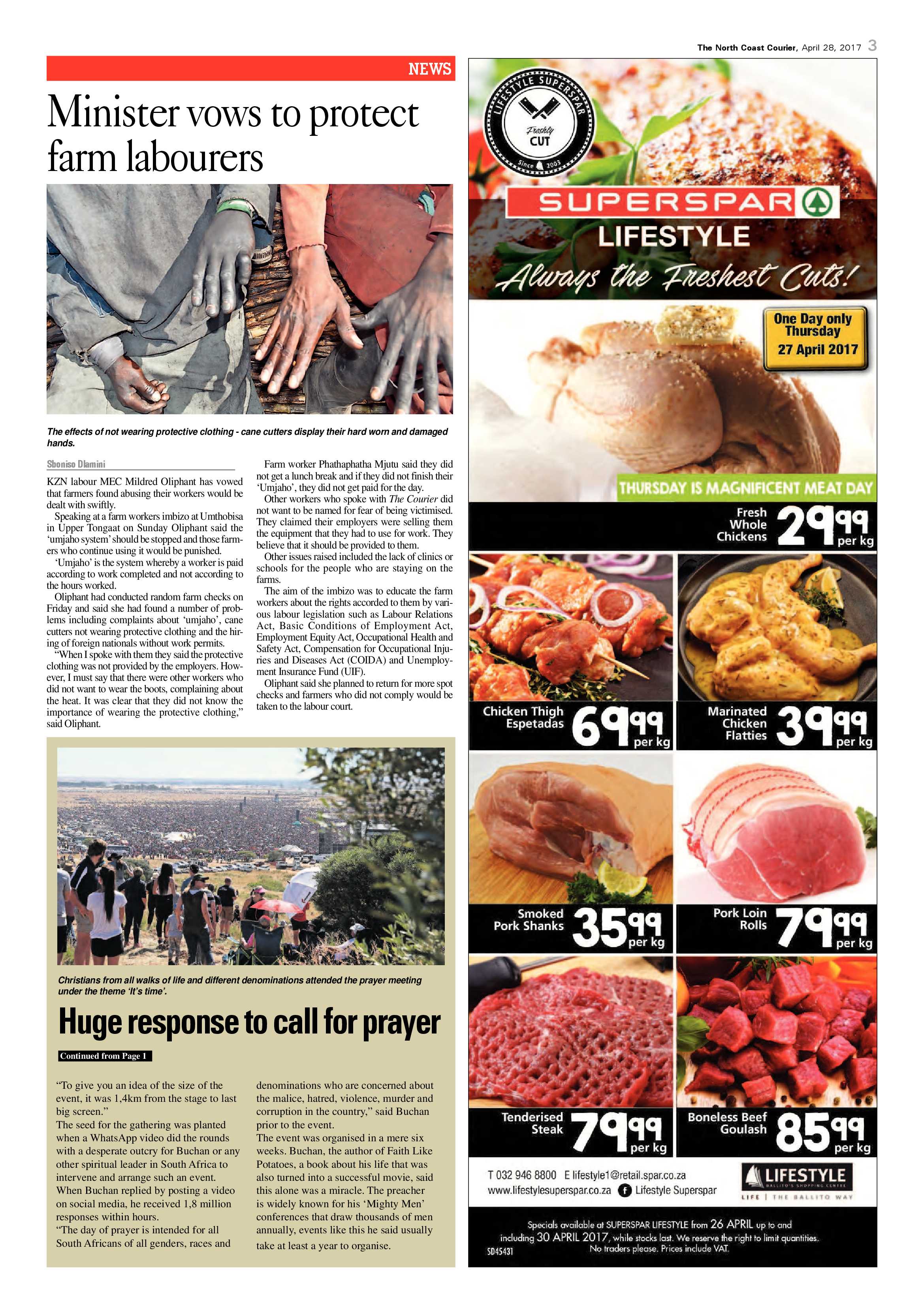 The North Coast Courier – 28 April 2017 page 3