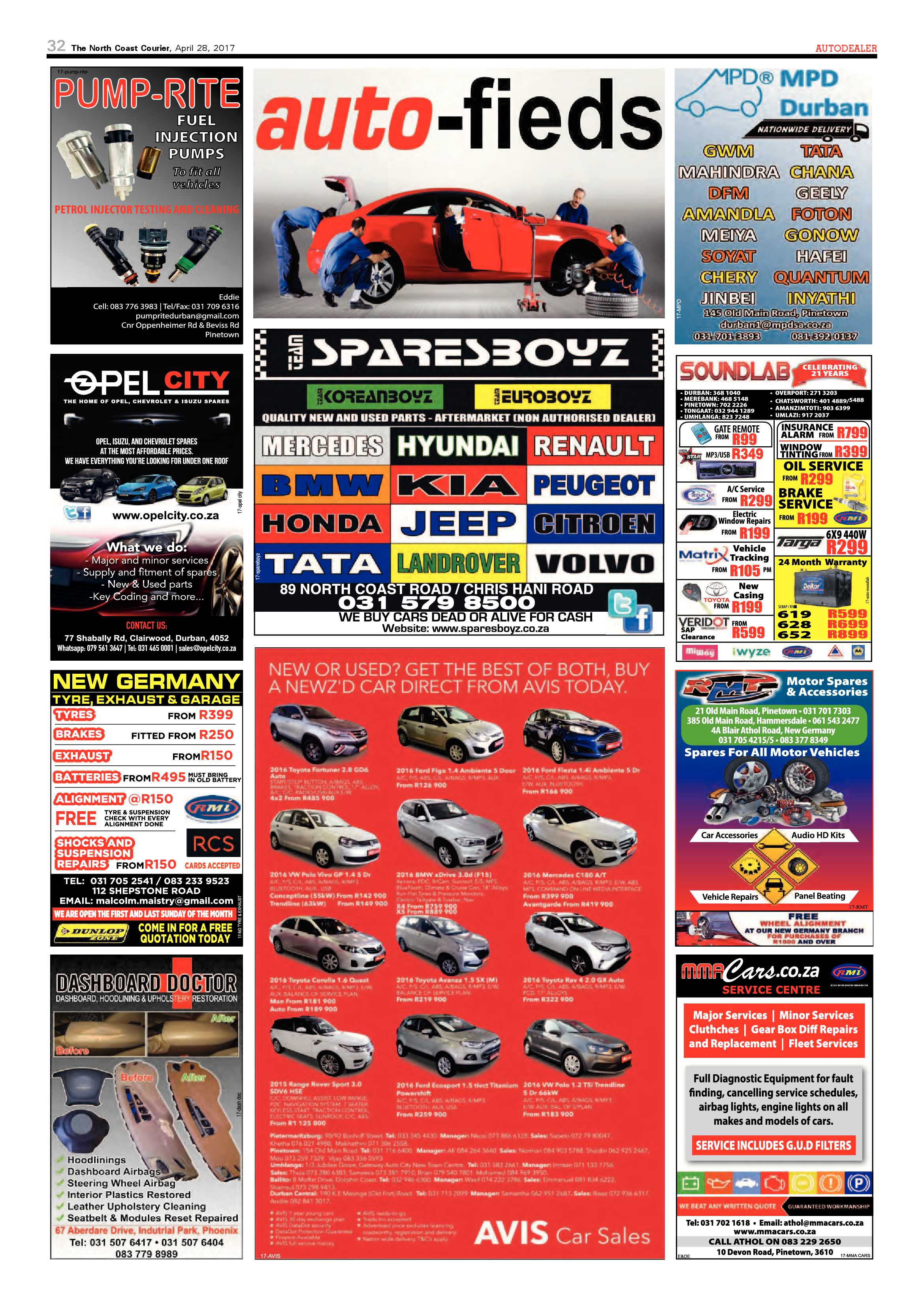 The North Coast Courier – 28 April 2017 page 32