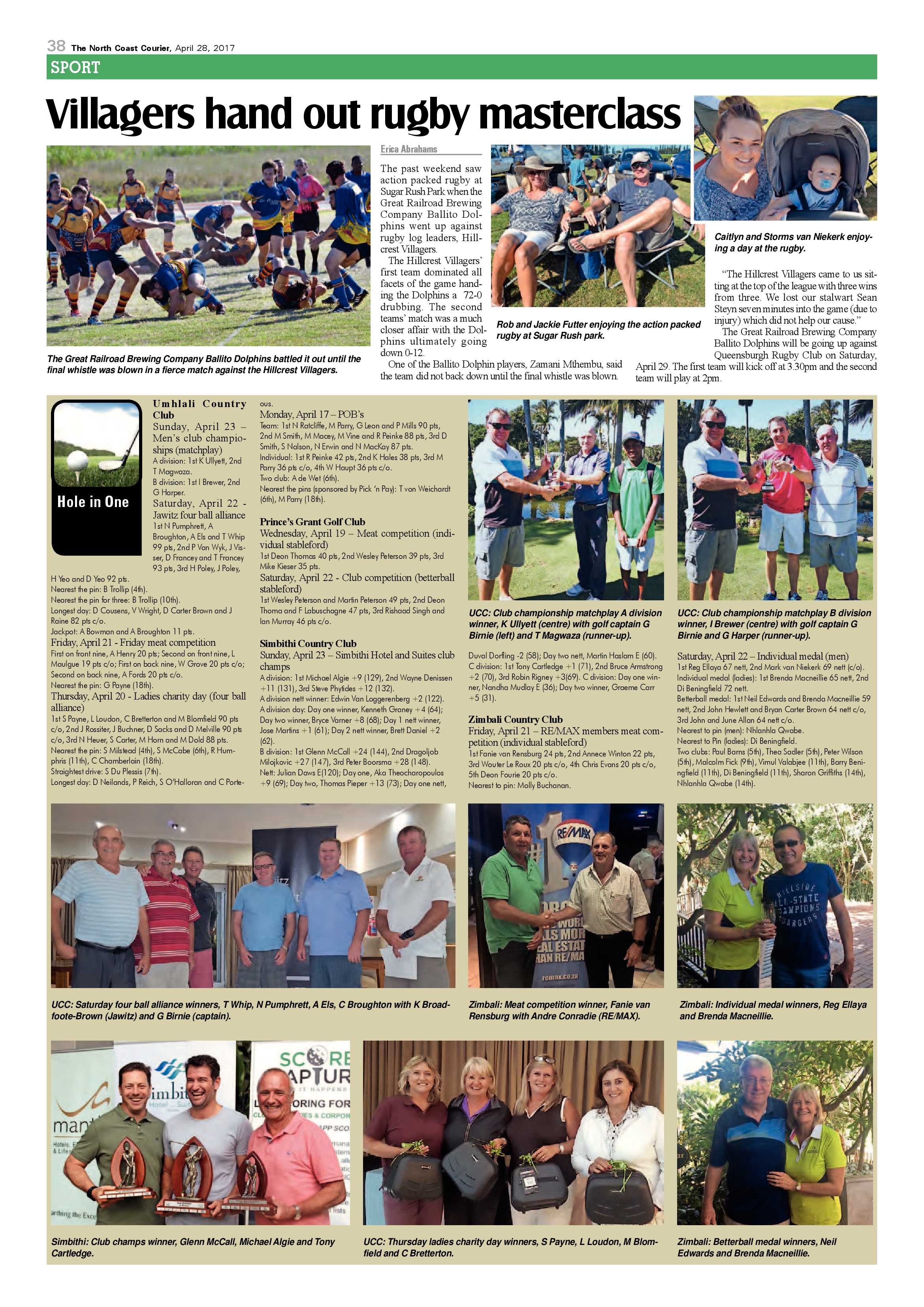 The North Coast Courier – 28 April 2017 page 38