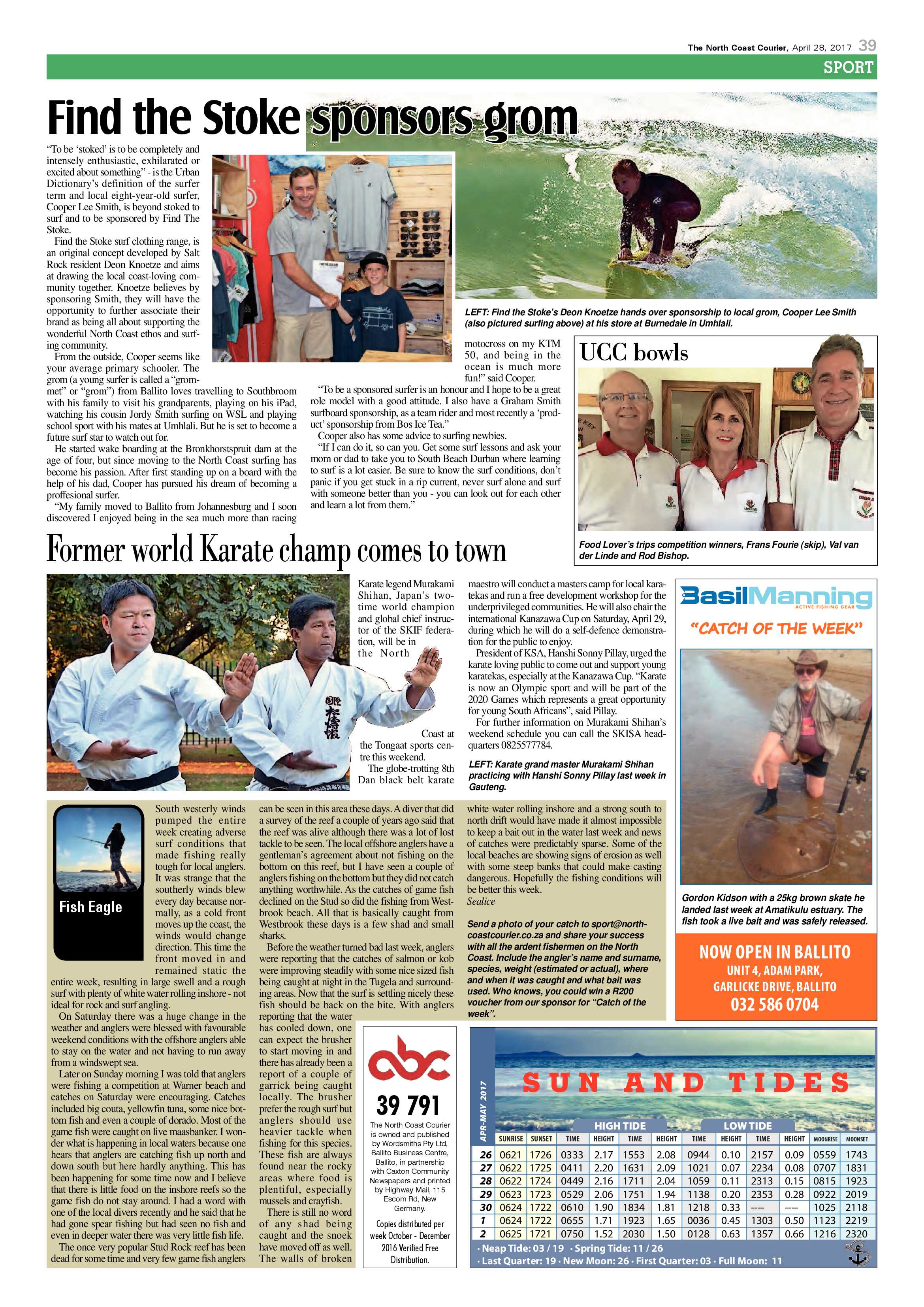 The North Coast Courier – 28 April 2017 page 39