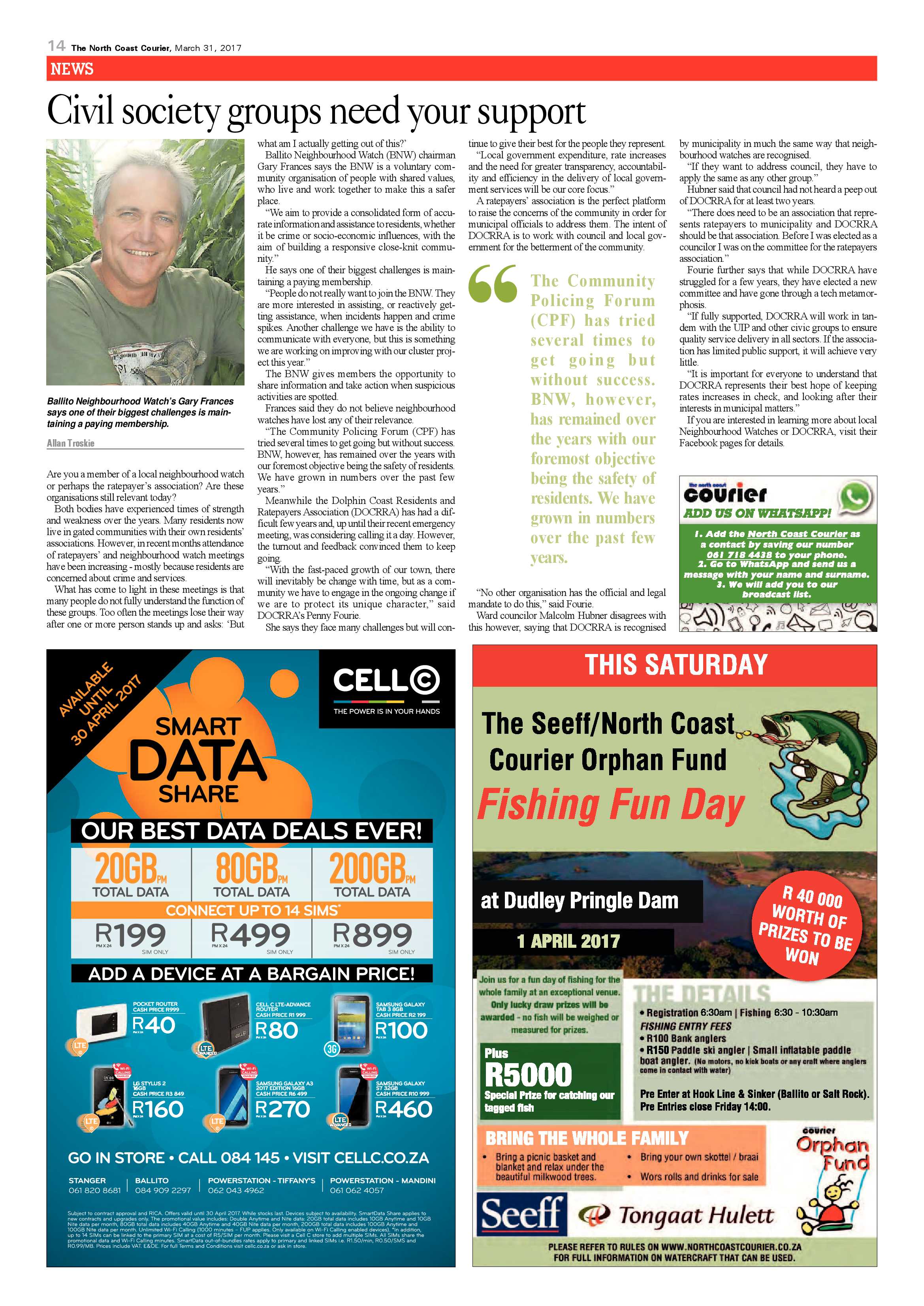 The North Coast Courier – 31 March 2017 page 14