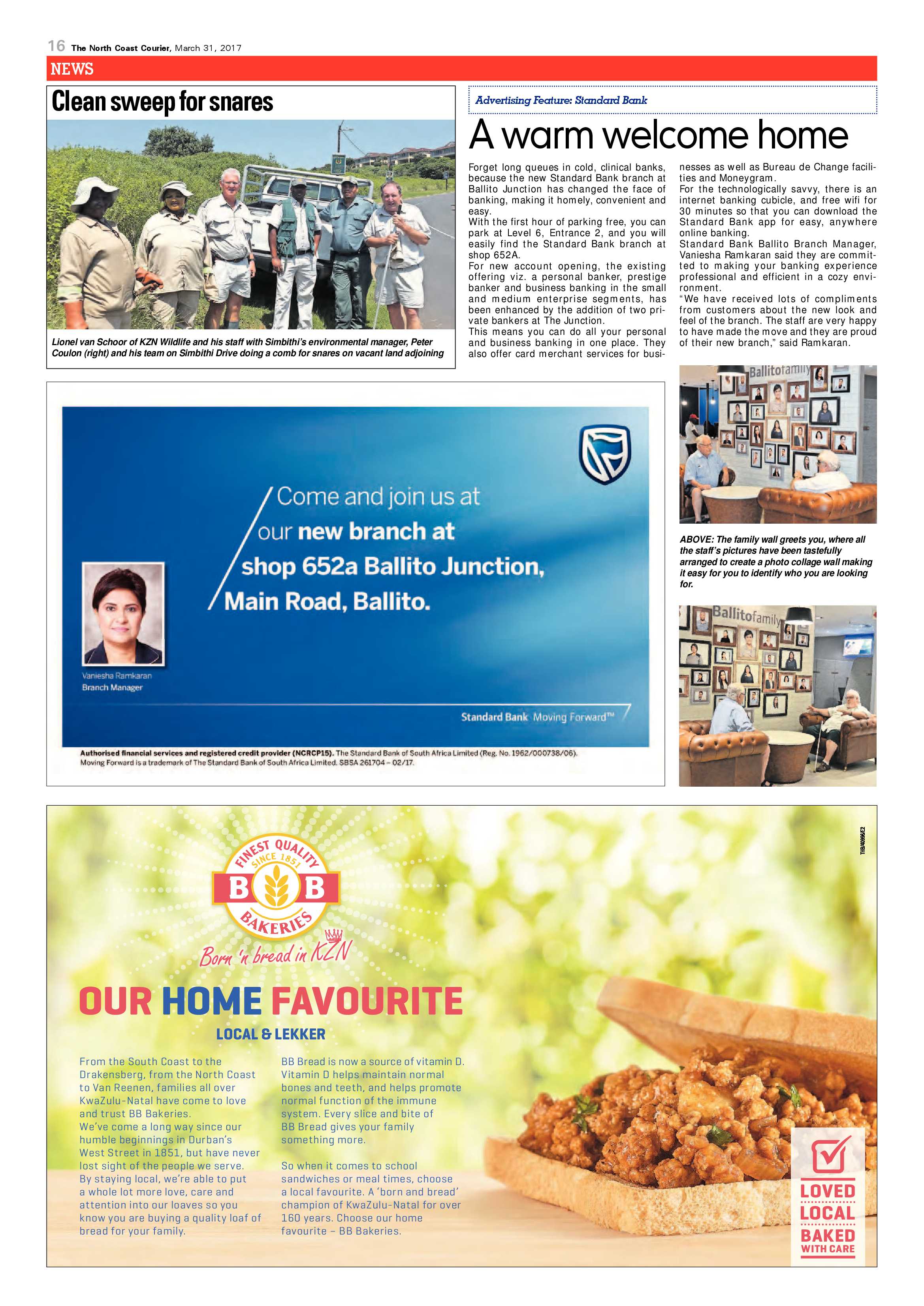 The North Coast Courier – 31 March 2017 page 16