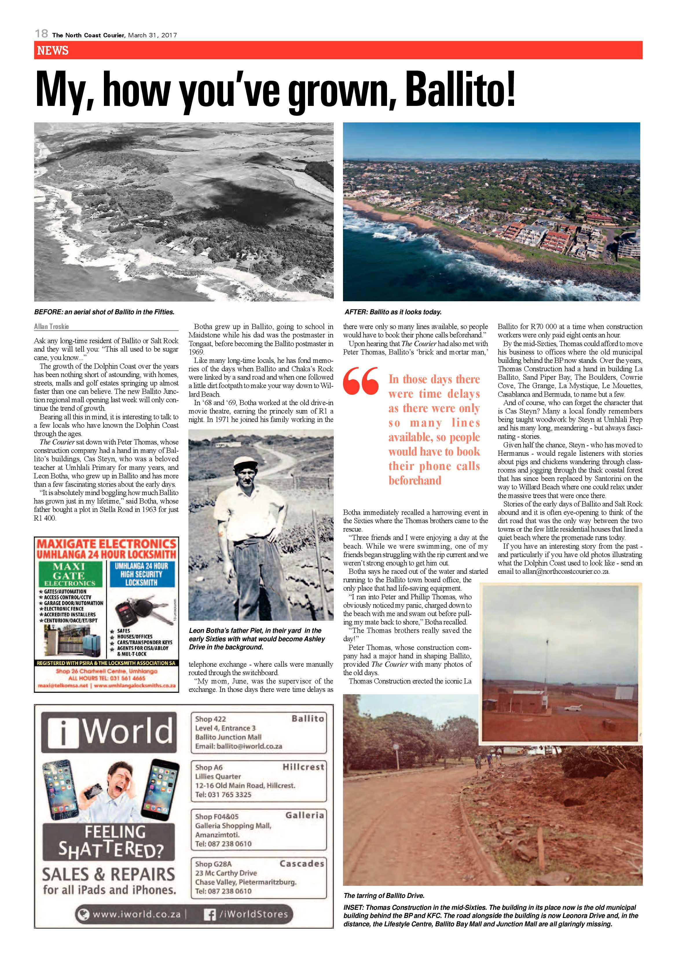 The North Coast Courier – 31 March 2017 page 18