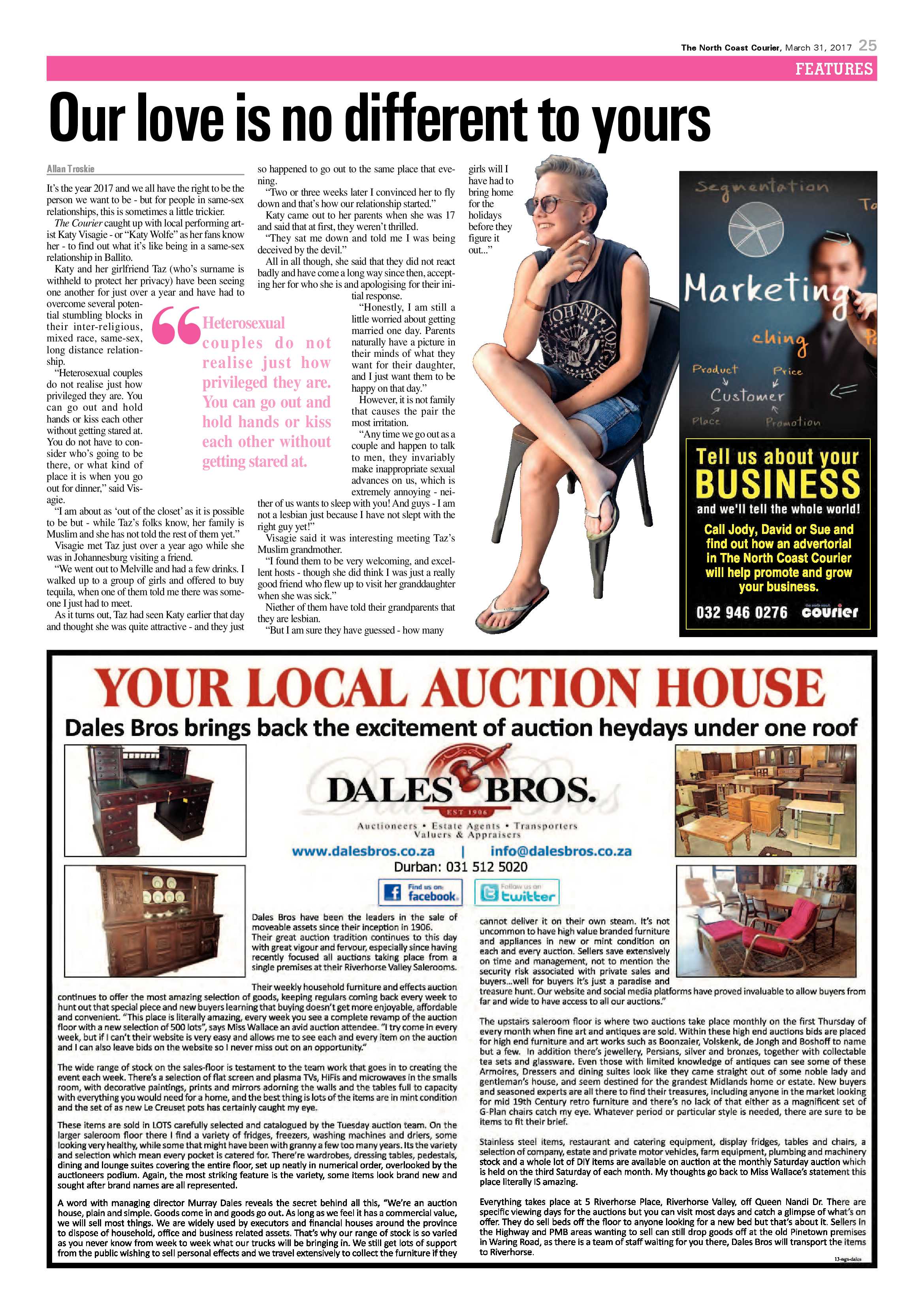 The North Coast Courier – 31 March 2017 page 25