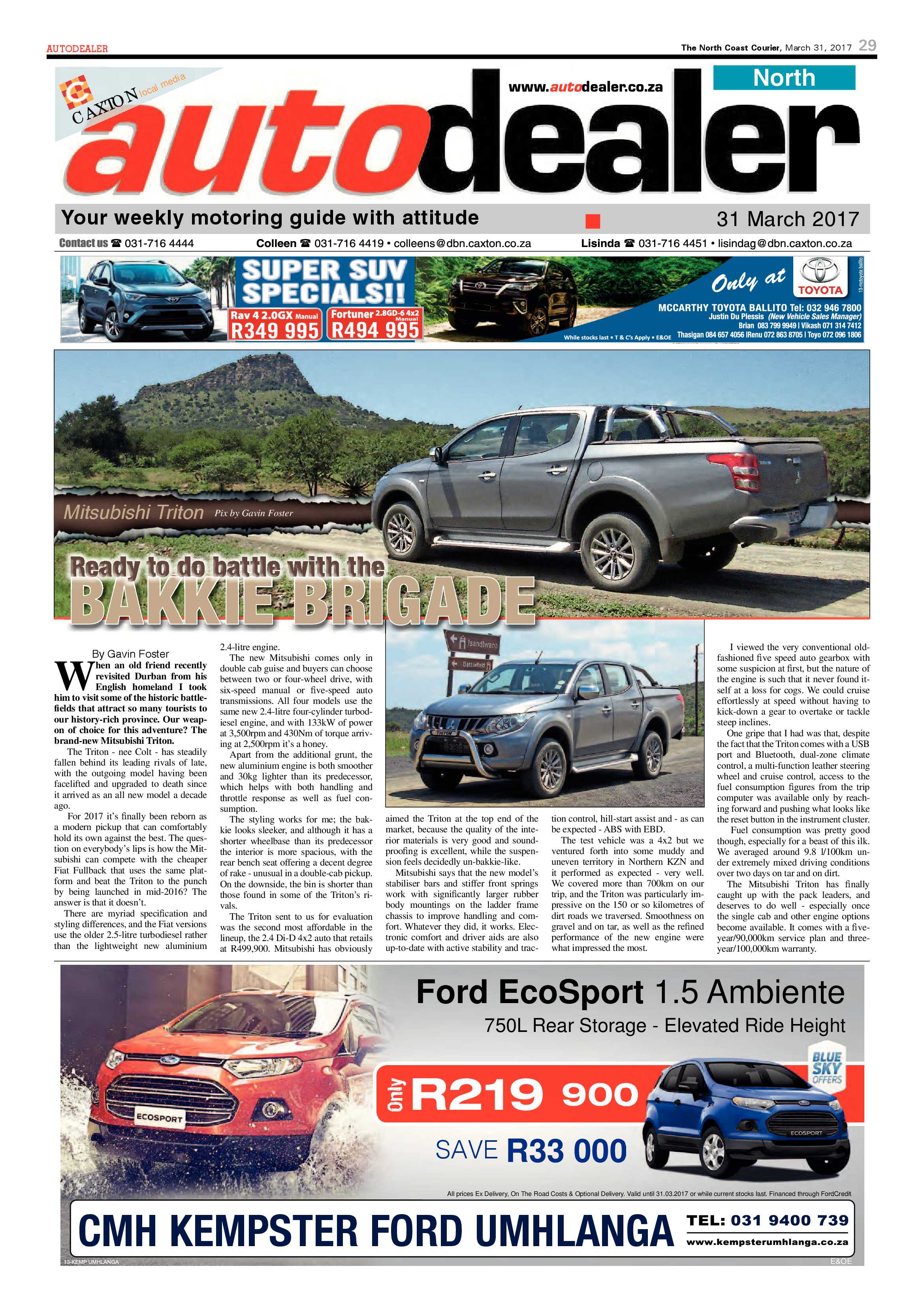 The North Coast Courier – 31 March 2017 page 29