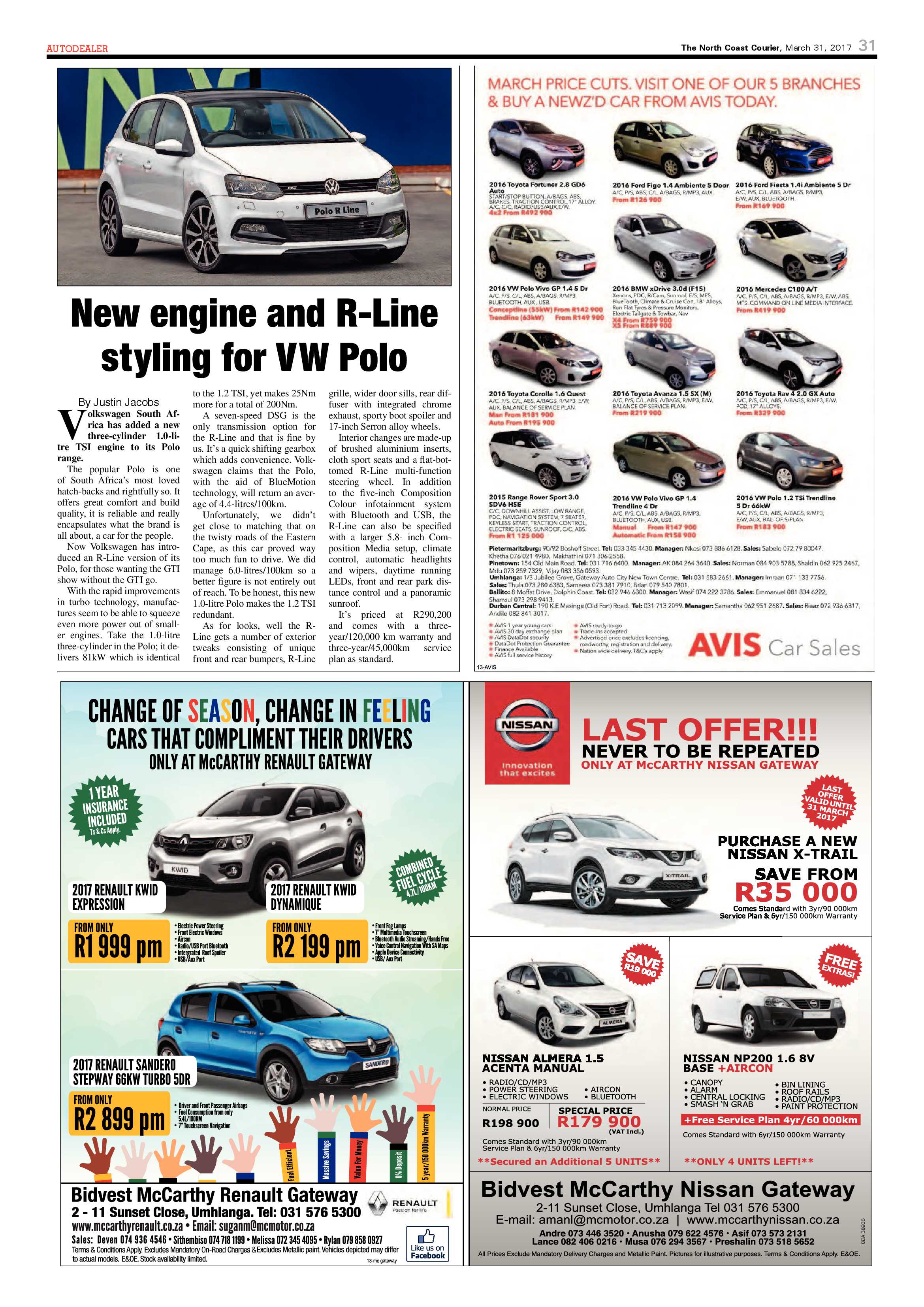 The North Coast Courier – 31 March 2017 page 31