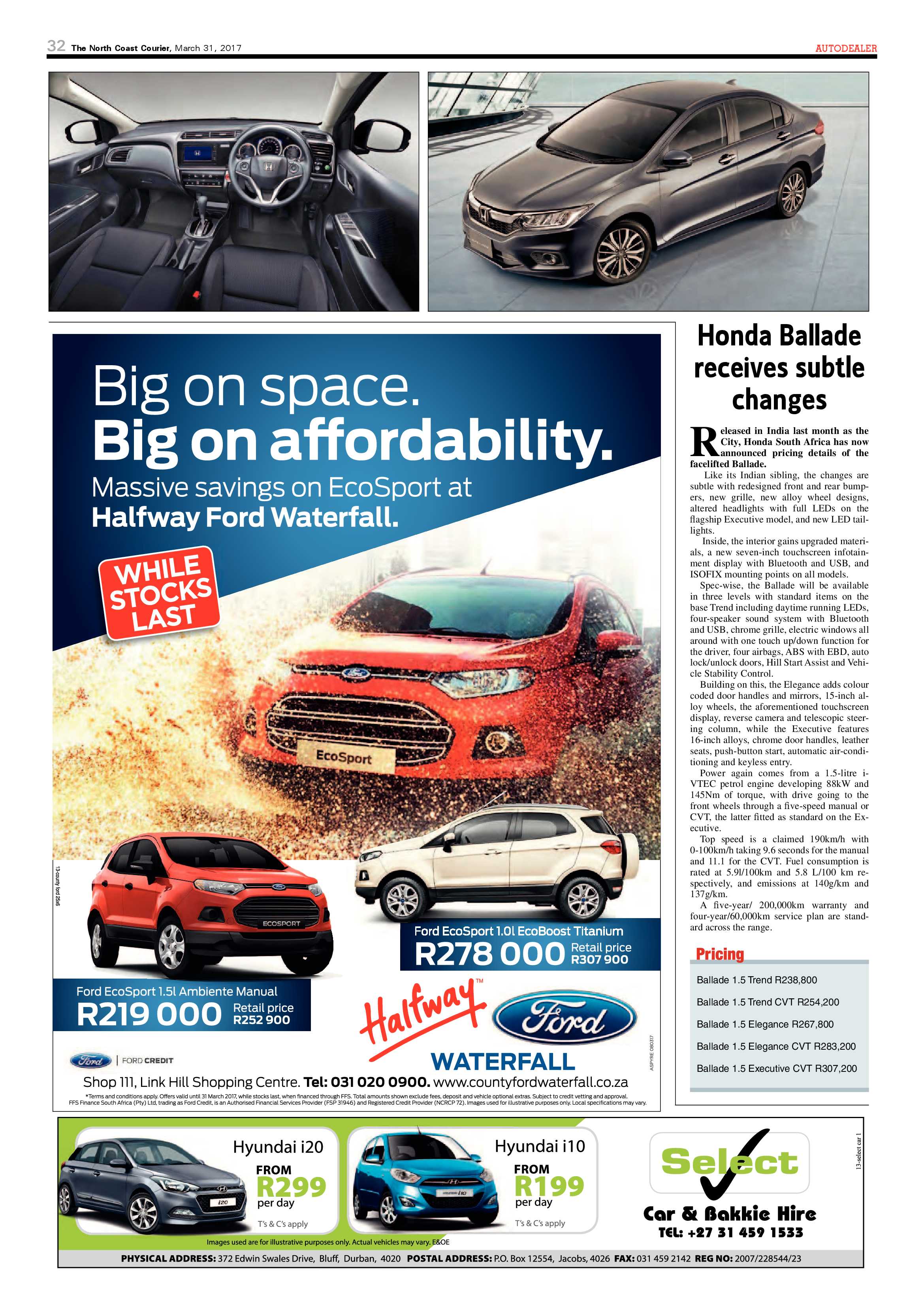 The North Coast Courier – 31 March 2017 page 32